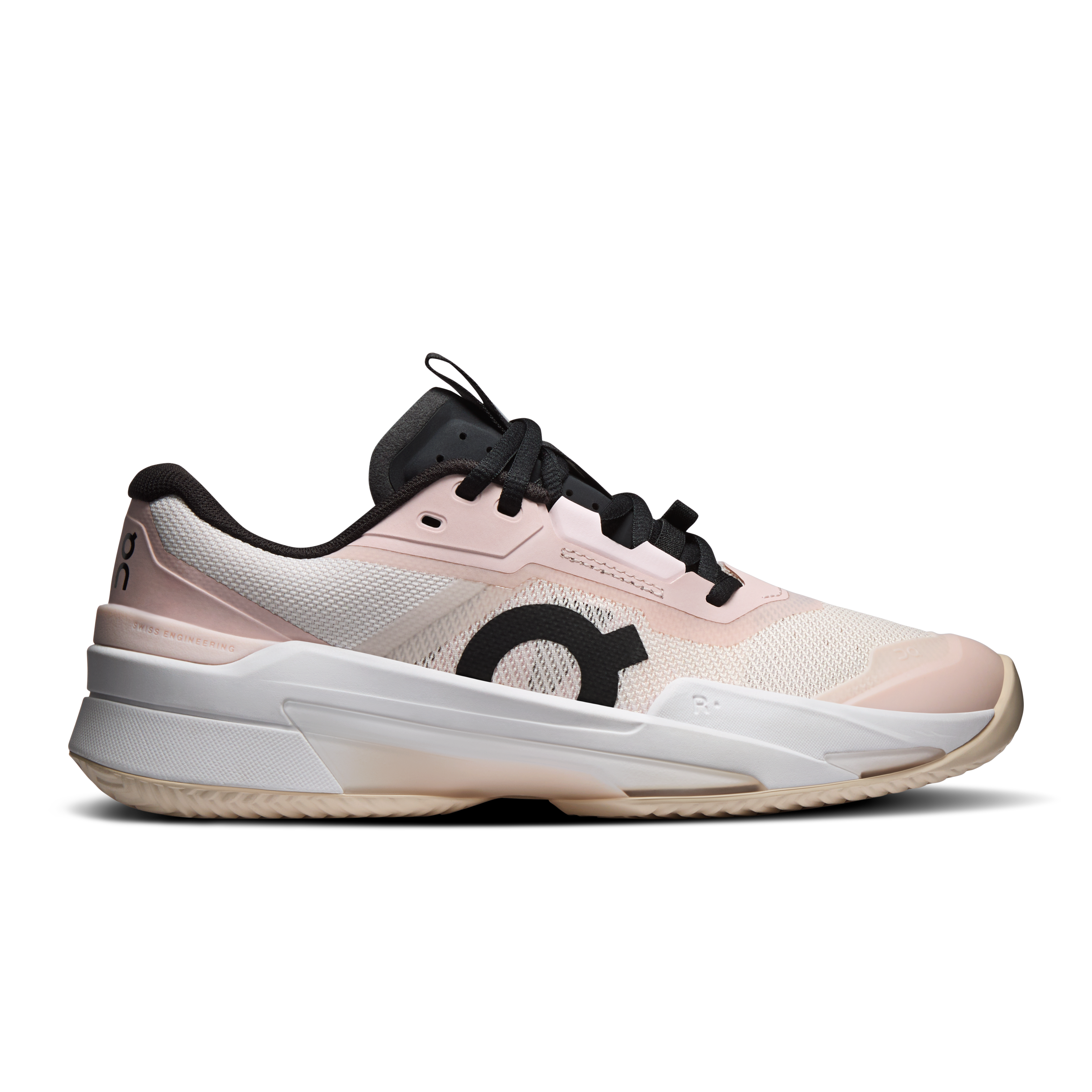 On THE ROGER Pro Fire Clay Doe & White Femme – Tennis de performance, terre battue, compétition Chaussures