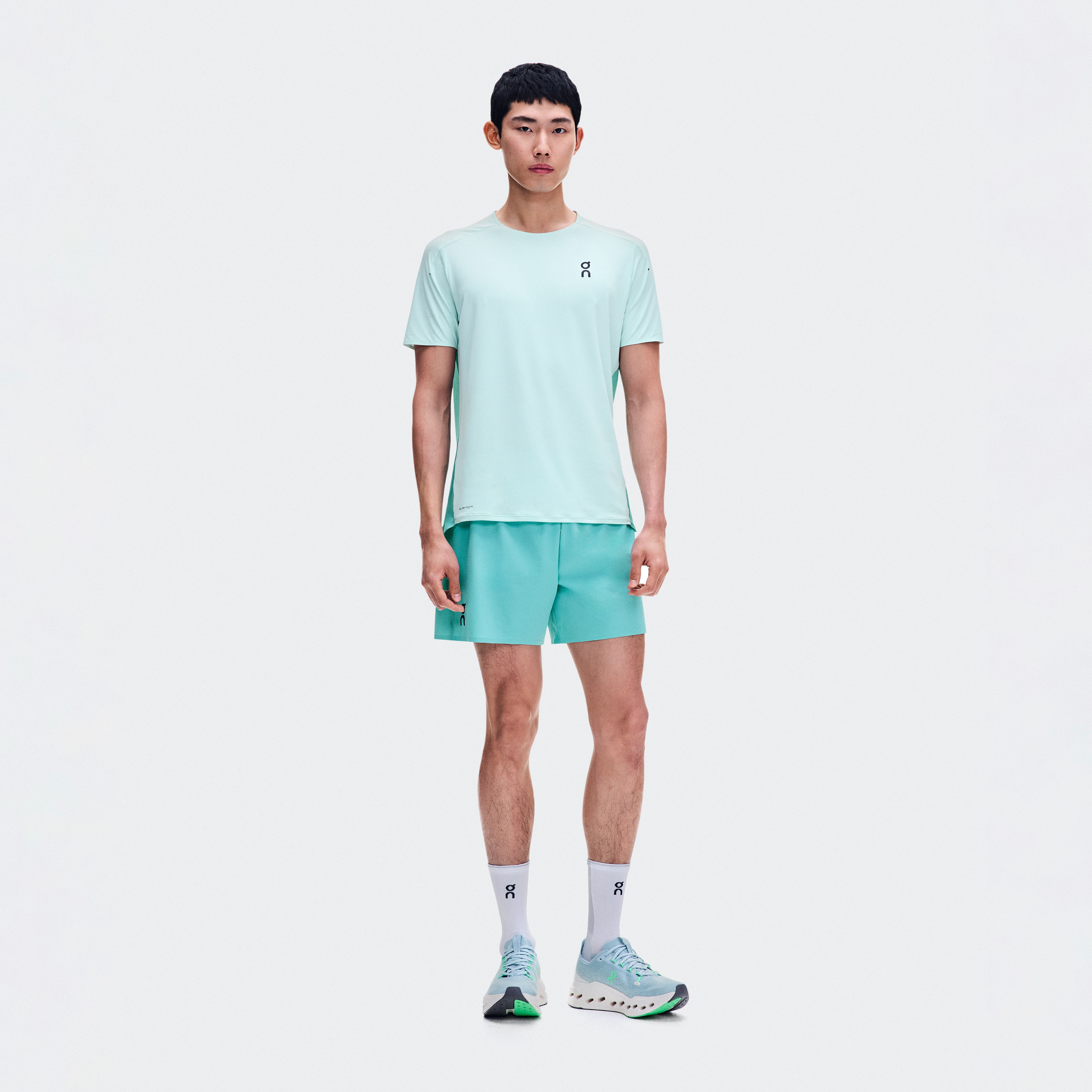 On 5" Performance Shorts Aquamarine Homme – Running de performance, léger, évacue la transpiration Shorts