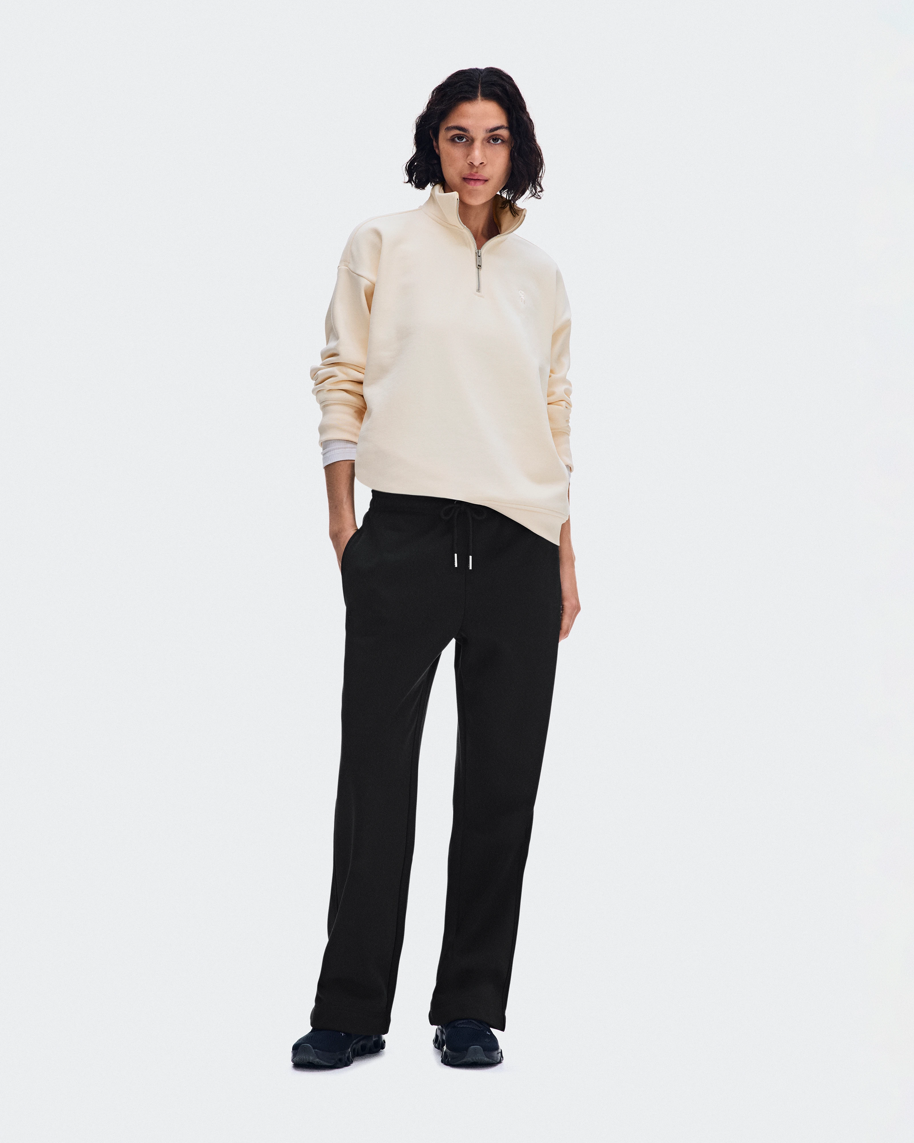 On Club Collective 1/4 Zip Chantilly Femme Sweats à capuche et sweats