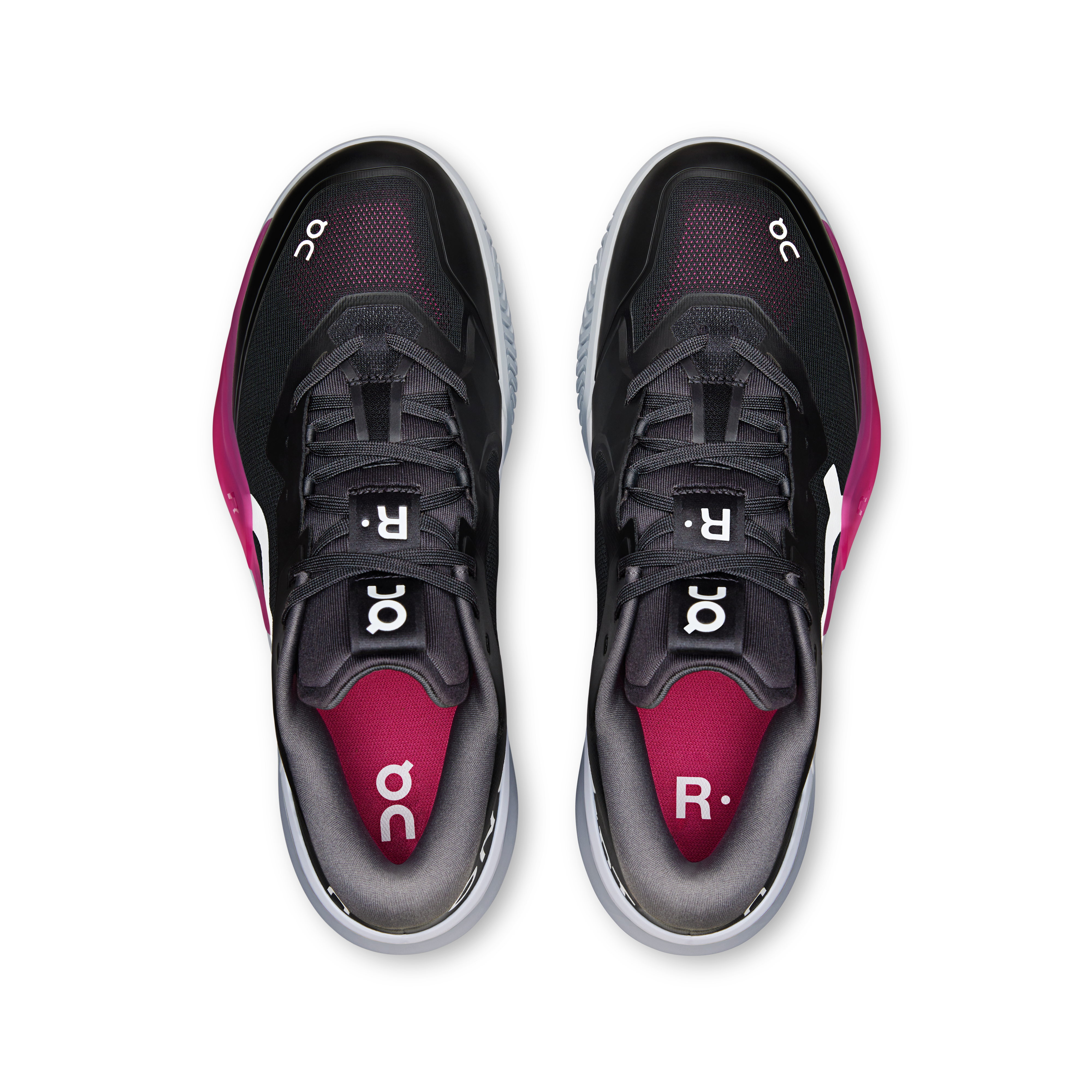 On THE ROGER Pro 3 Clay Black & Pink Homme Tennis Chaussures
