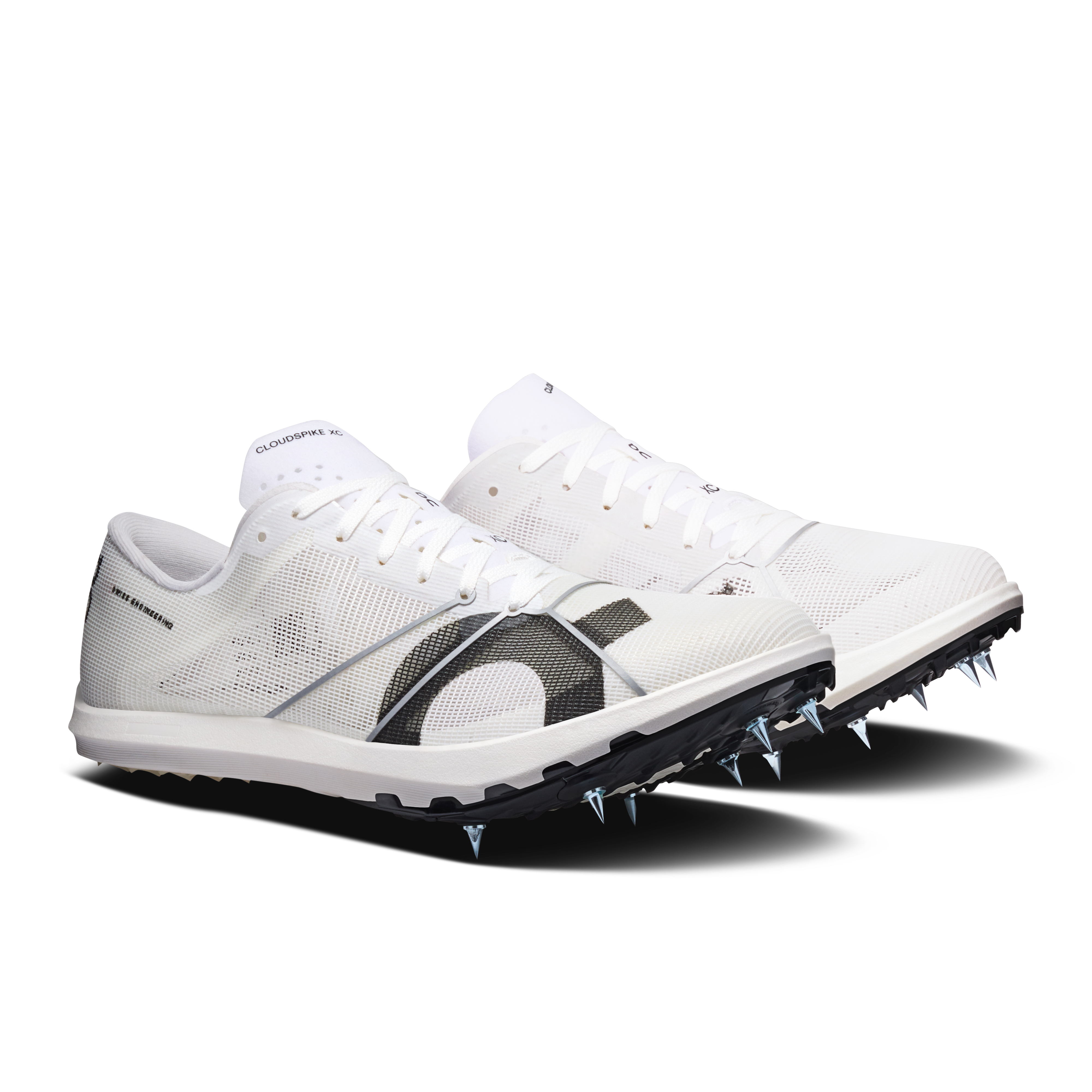 On Cloudspike XC White & White Femme Athlétisme Chaussures