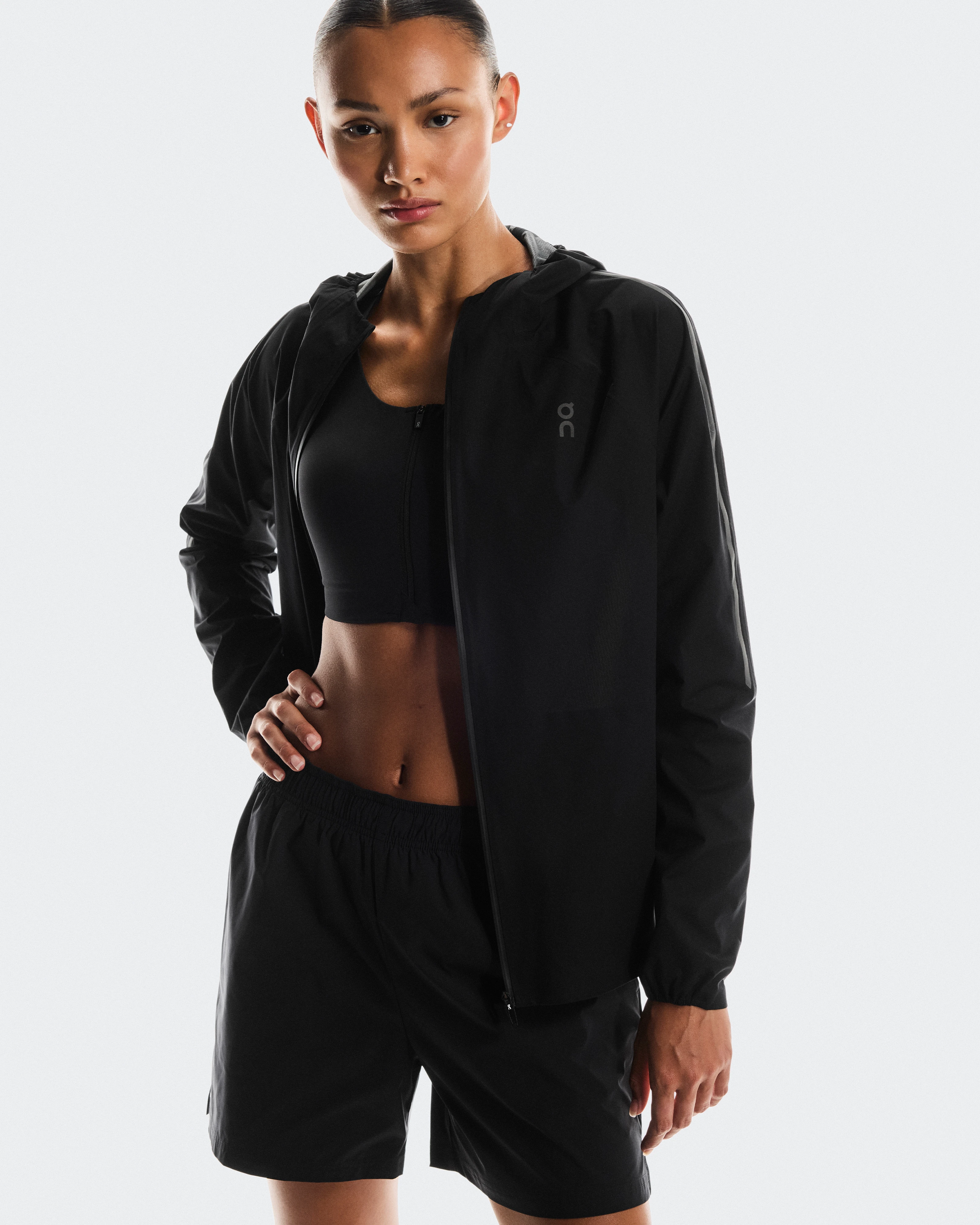 On Performance Jacket Waterproof Black Femme Vestes
