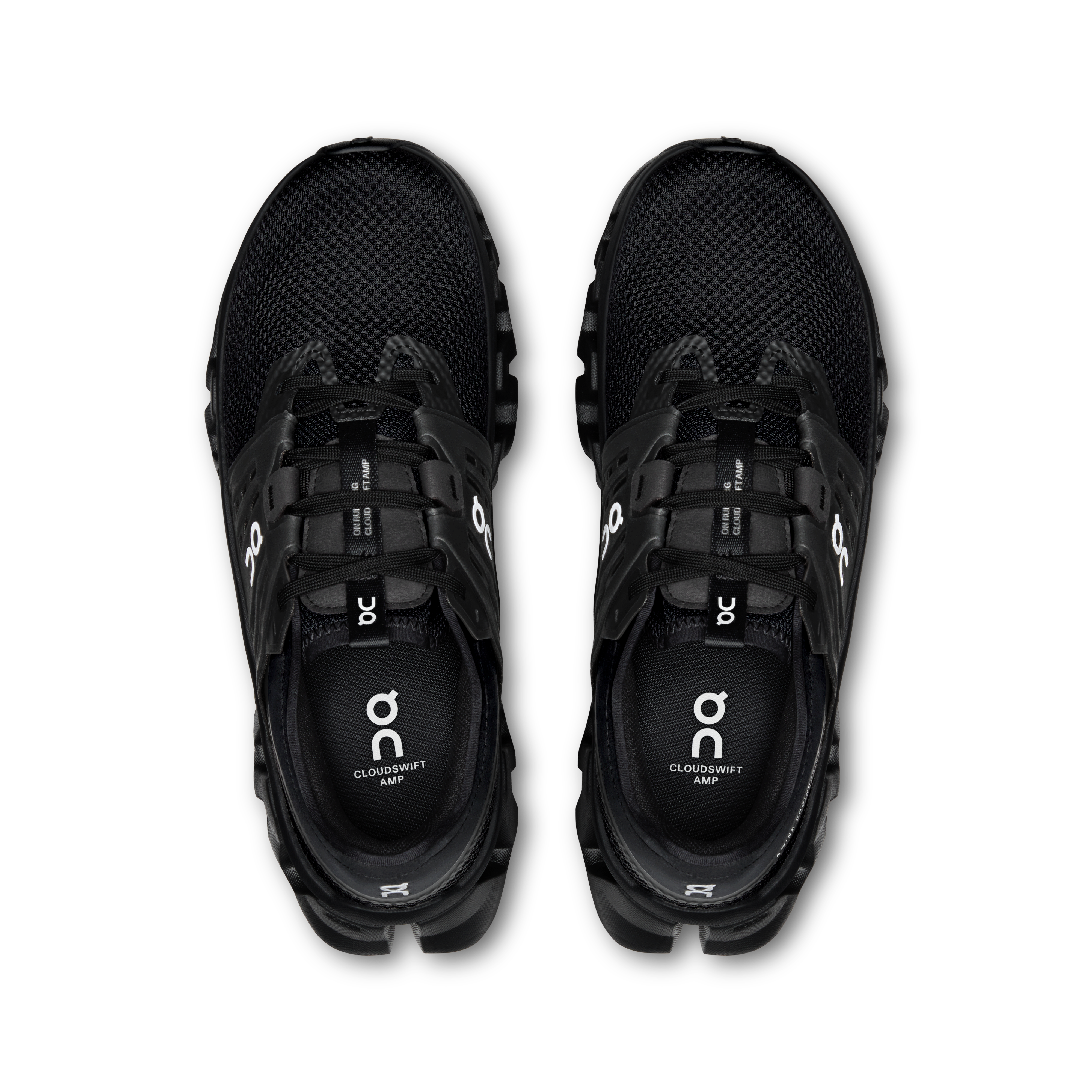 On Cloudswift Amp Black & Silver Femme Active Life Chaussures