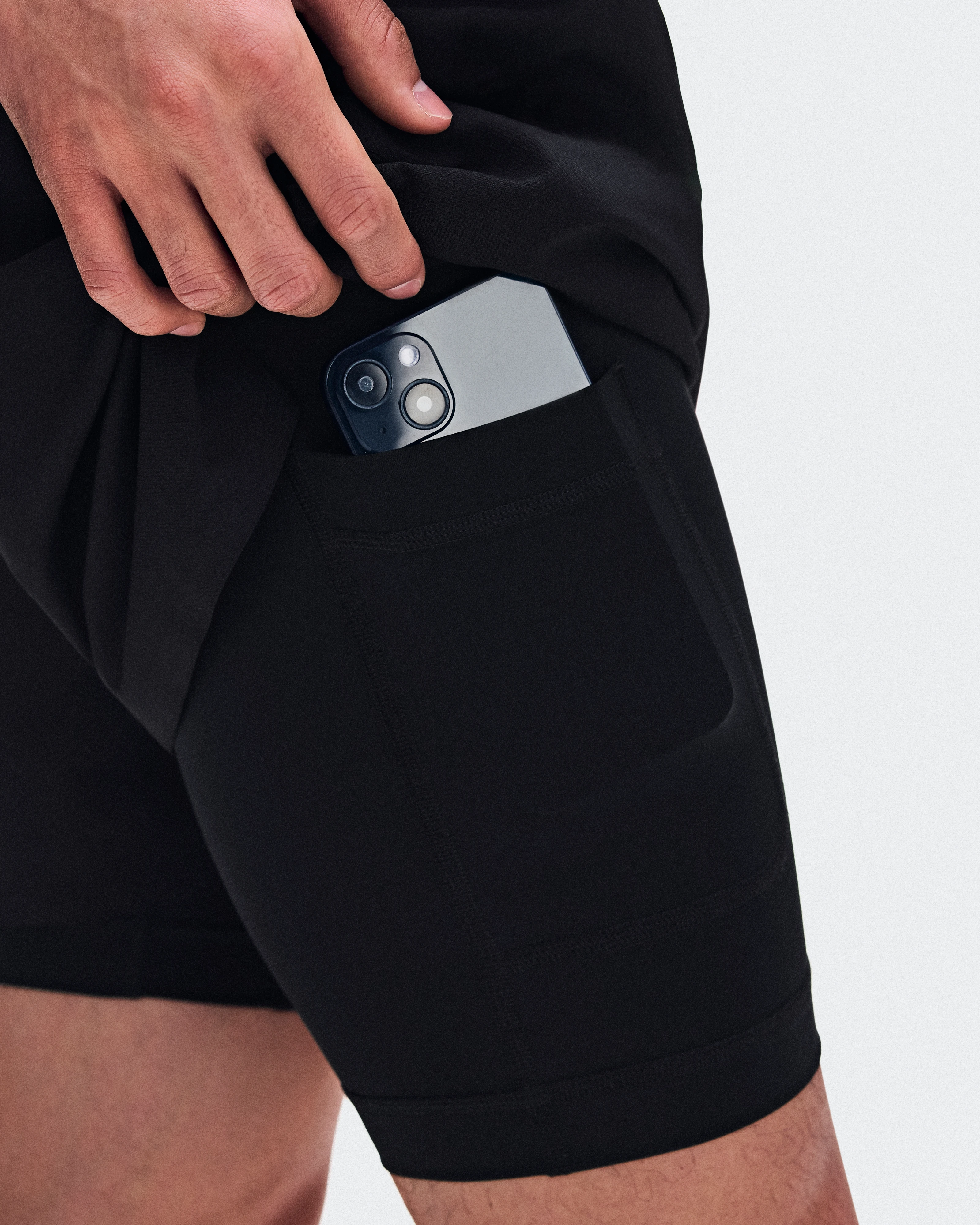On Train 2-in-1 Shorts Black Homme Shorts