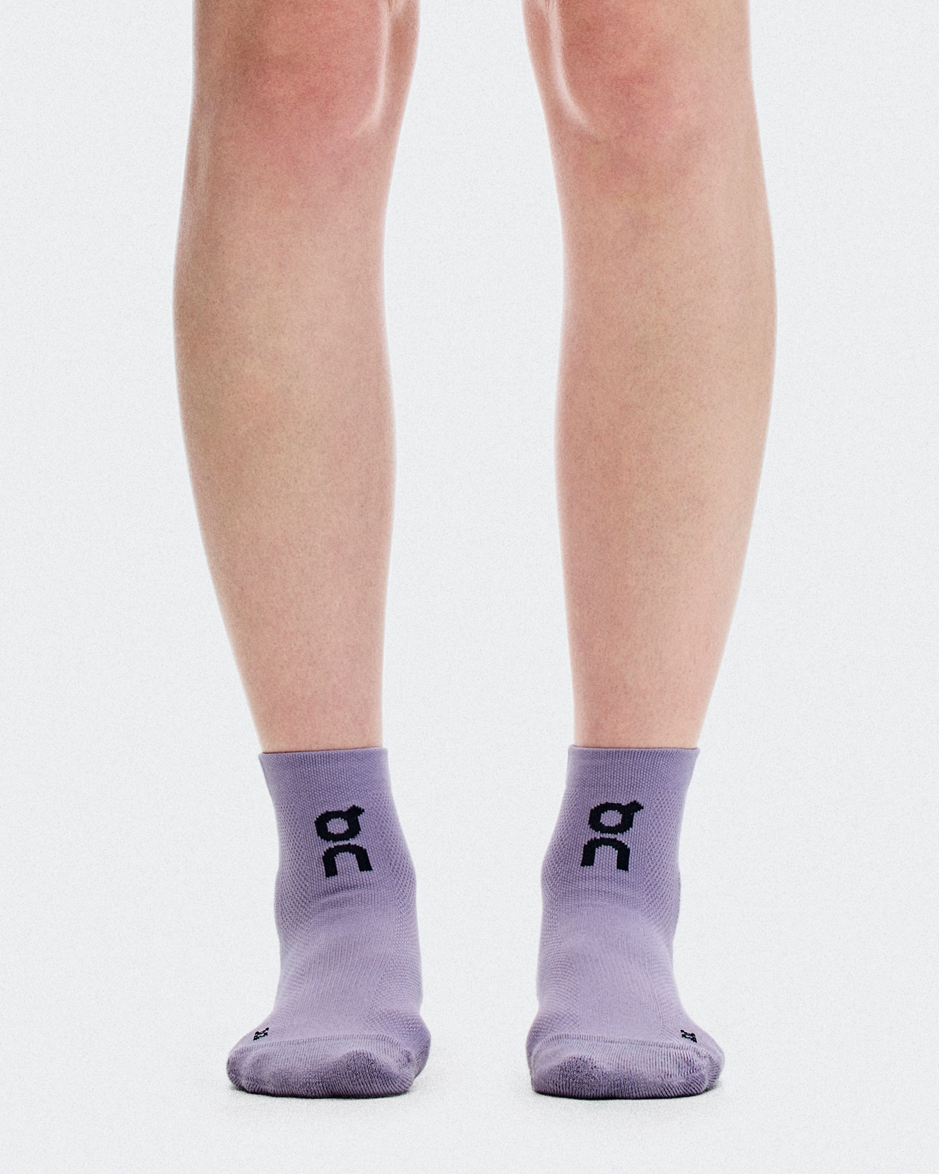 On Core Run Sock Mid 2P Foxglove & Mallow Unisexe Chaussettes