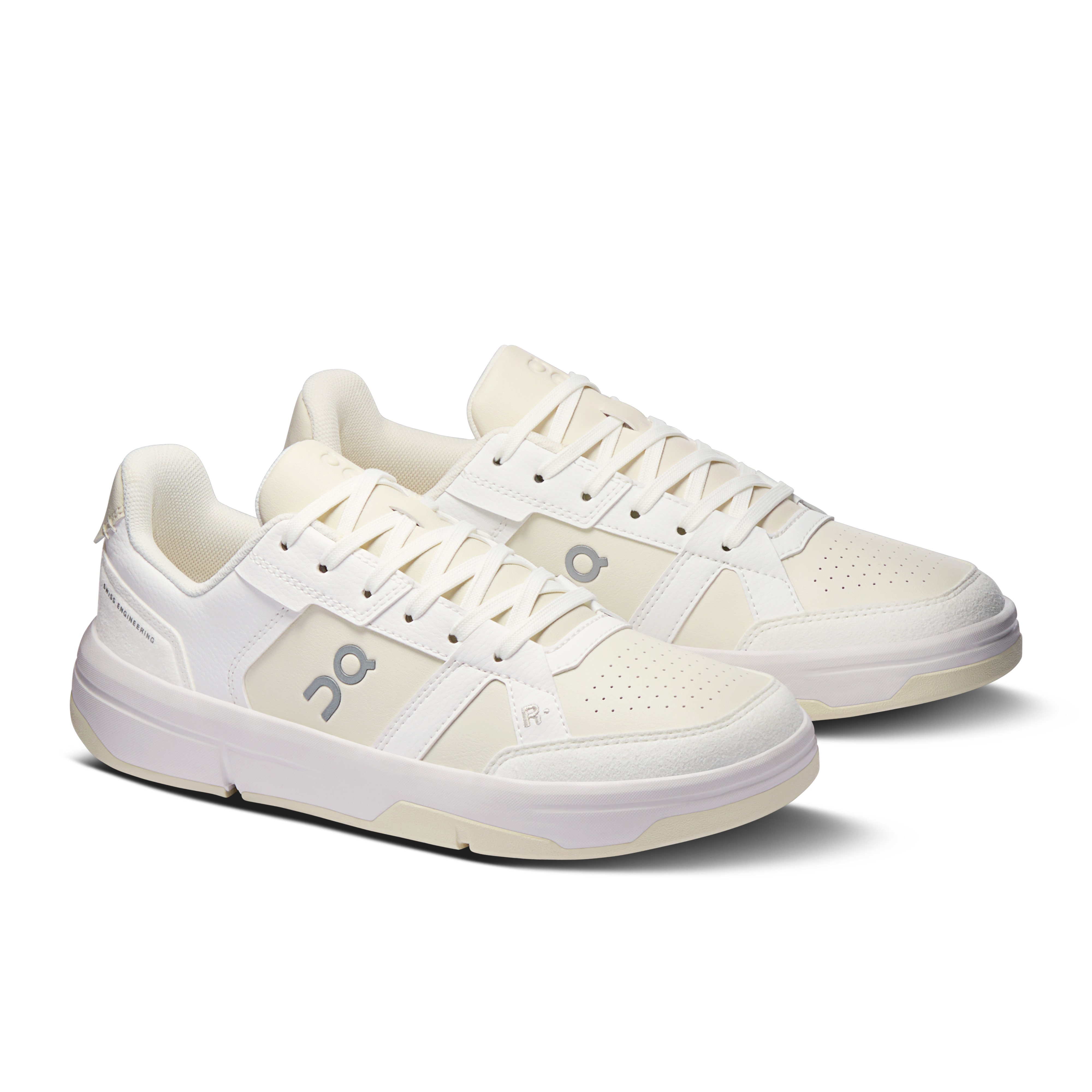 On THE ROGER Clubhouse White & Dew Femme Tennis Chaussures