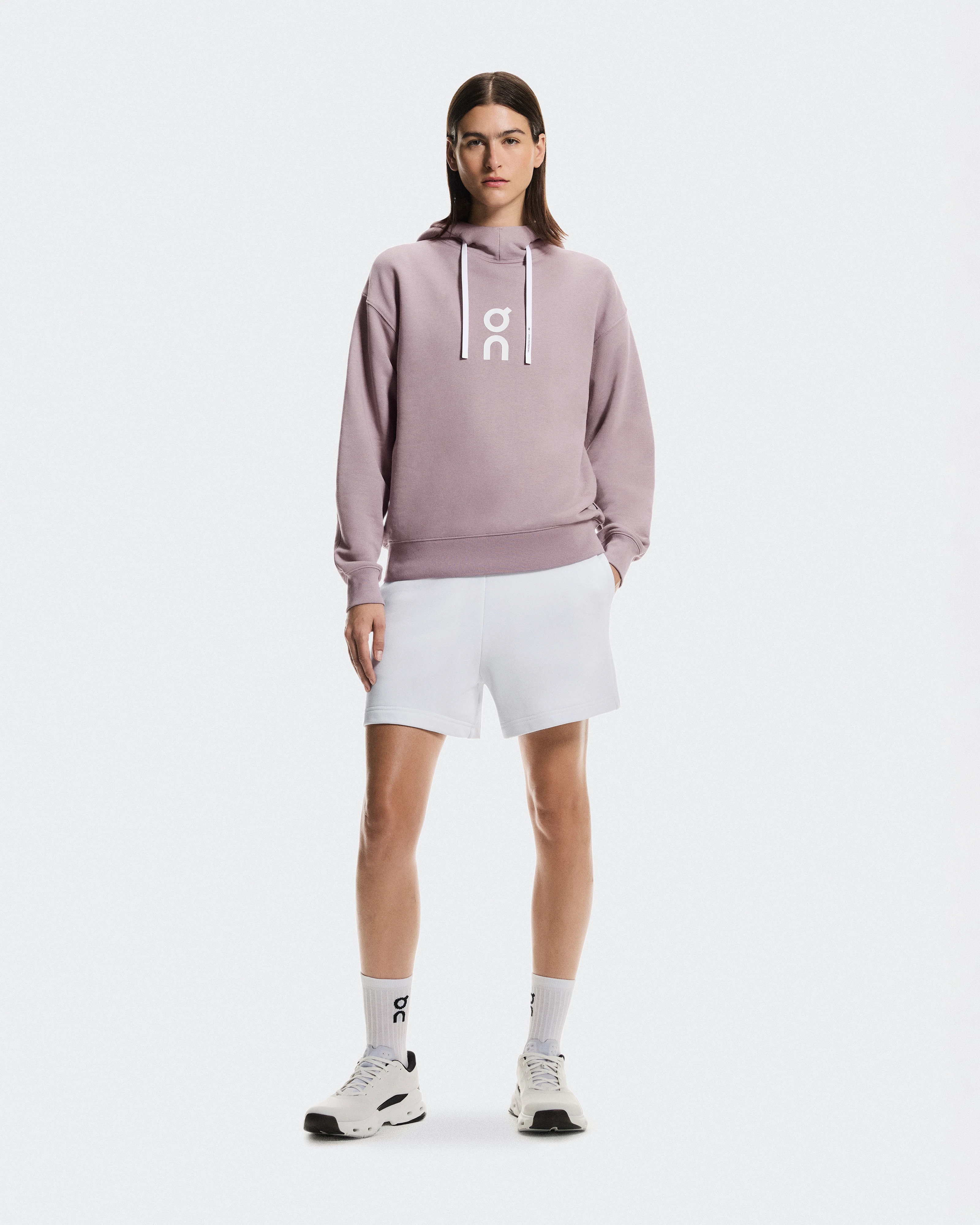 On Club Hoodie Heron Femme Sweats à capuche et sweats