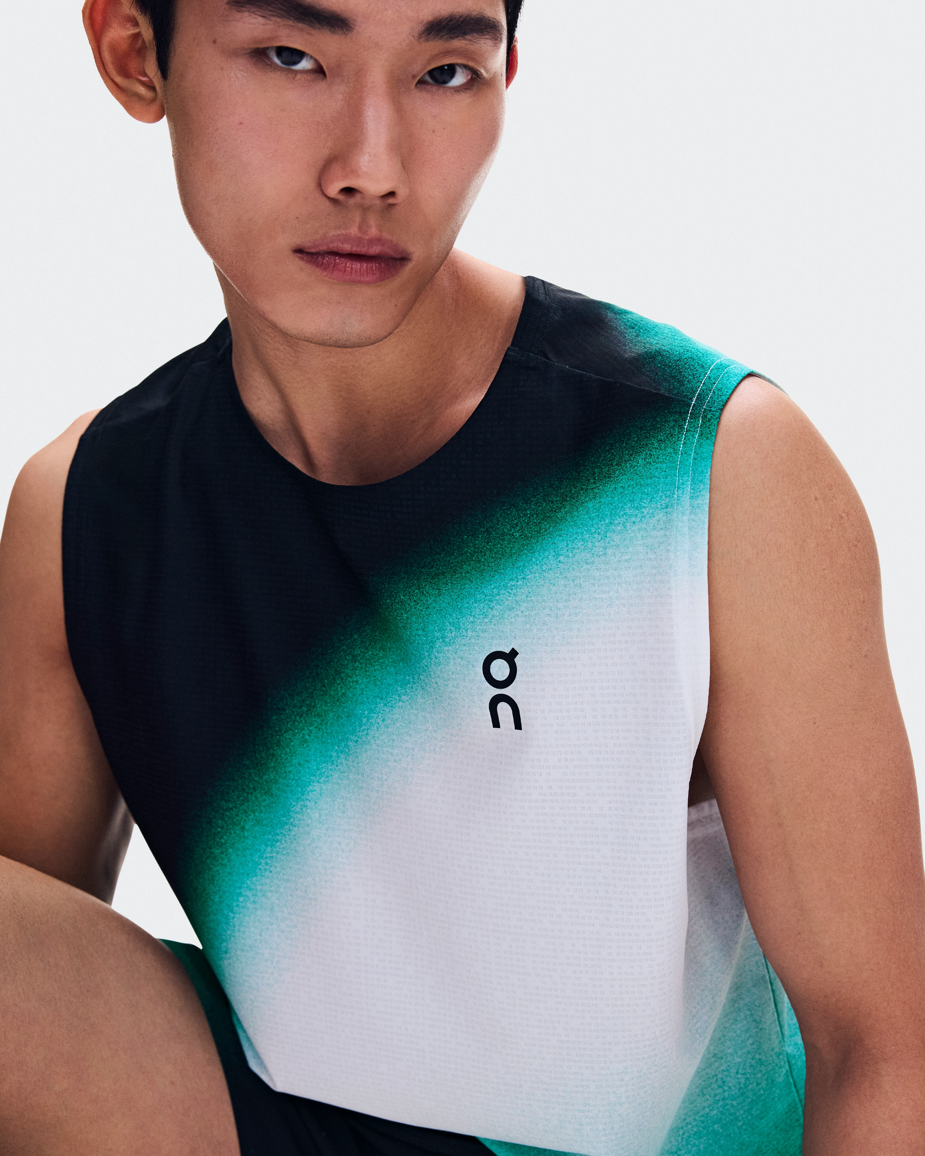 On Court Tank Swing Black & Neem Homme Hauts et t-shirts