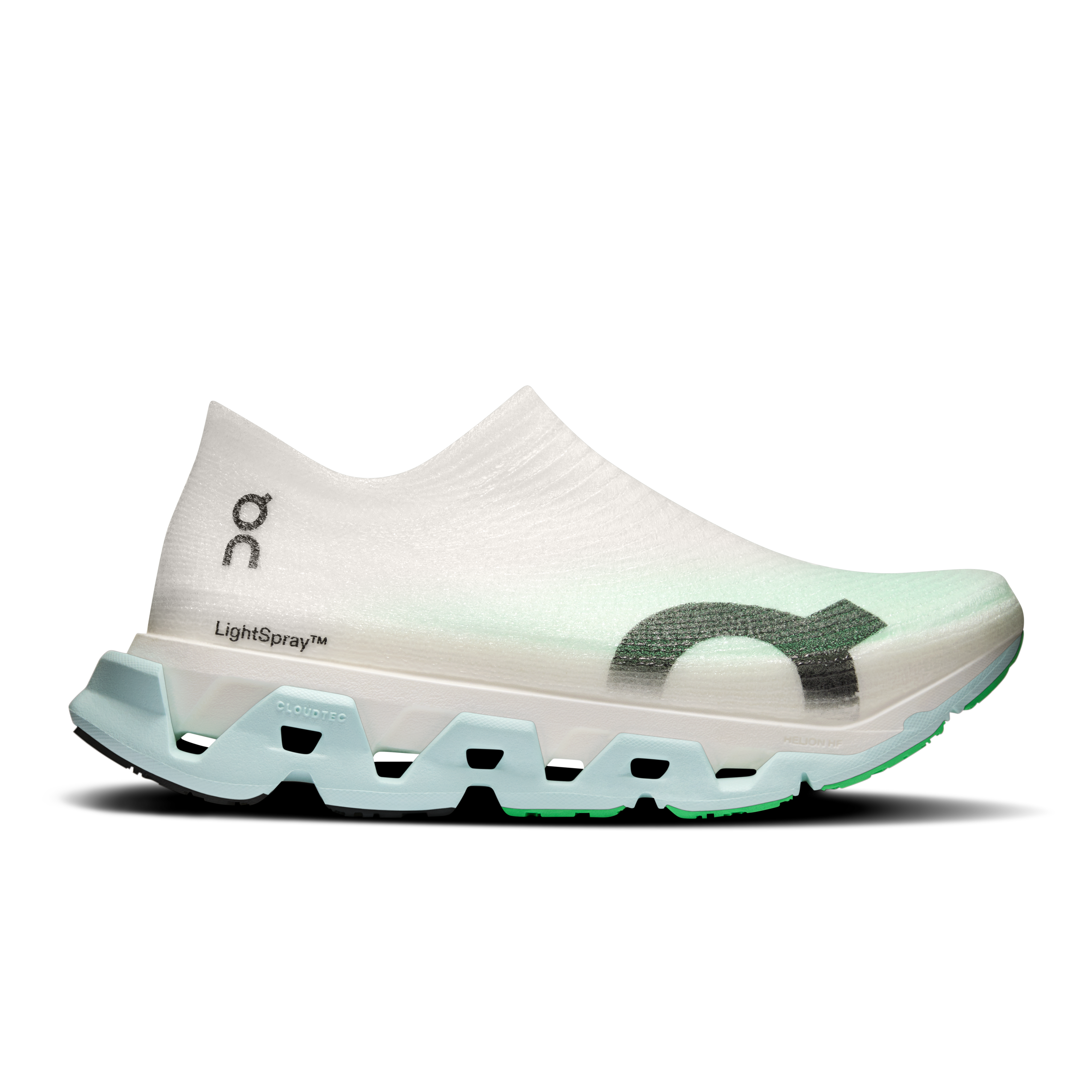 On LightSpray Cloudmonster 3 Hyper Flurry & Verdite Unisexe – Sorties longues, tempo runs, foulées réactives Chaussures