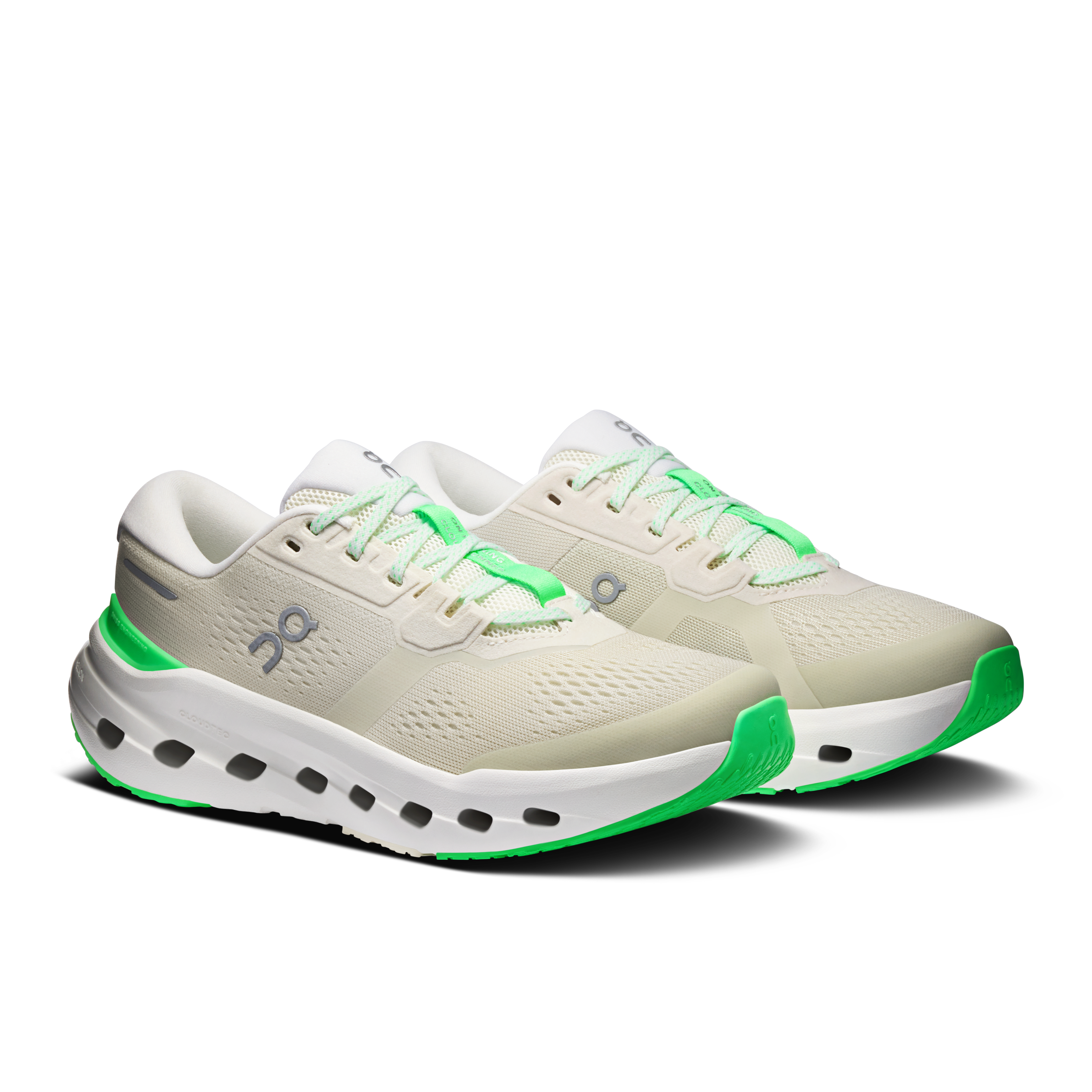 On Cloudrunner 3 Wide Ghost & Verdite Femme Running sur route Chaussures