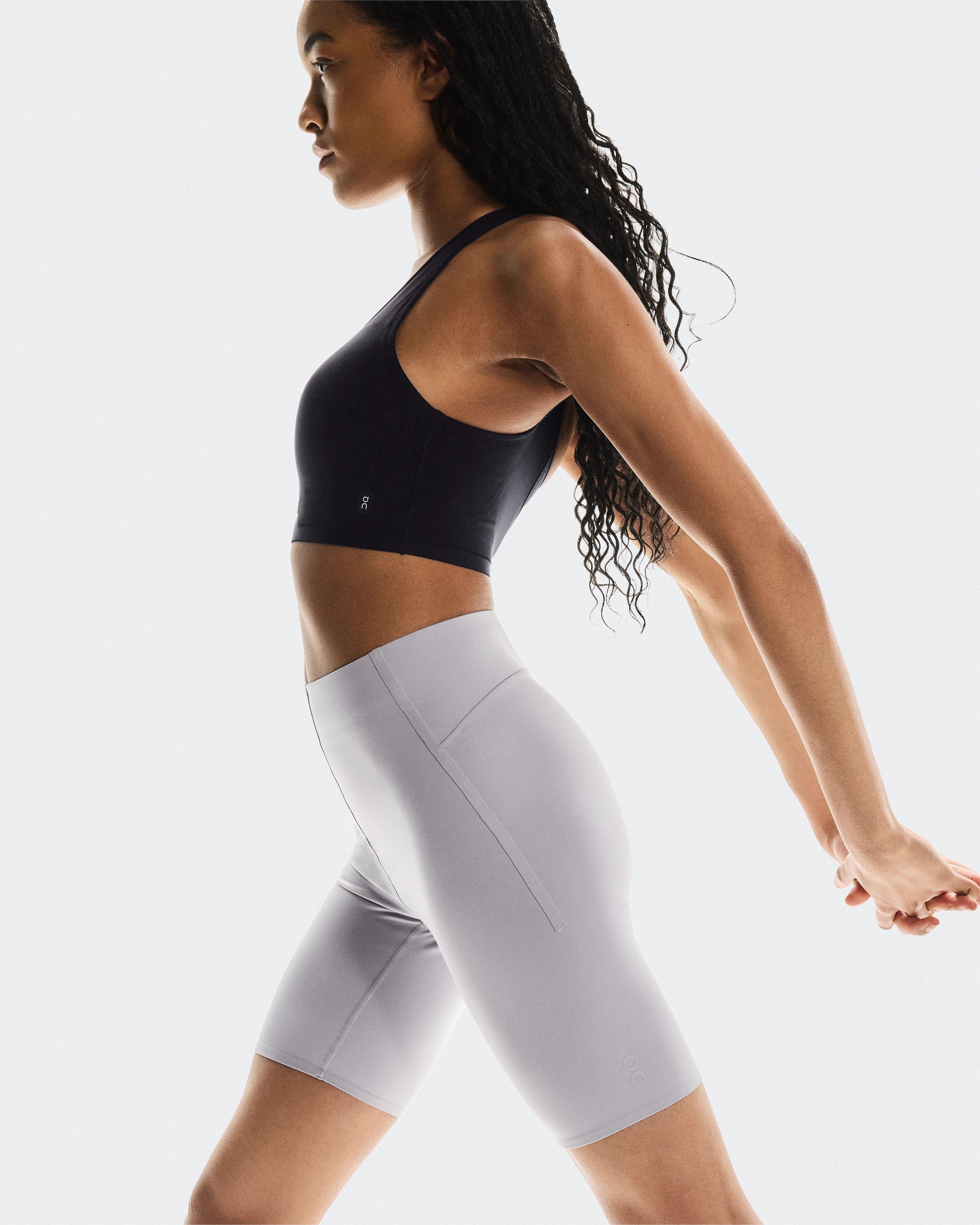 On Train Tights Short Lilac Femme Leggings