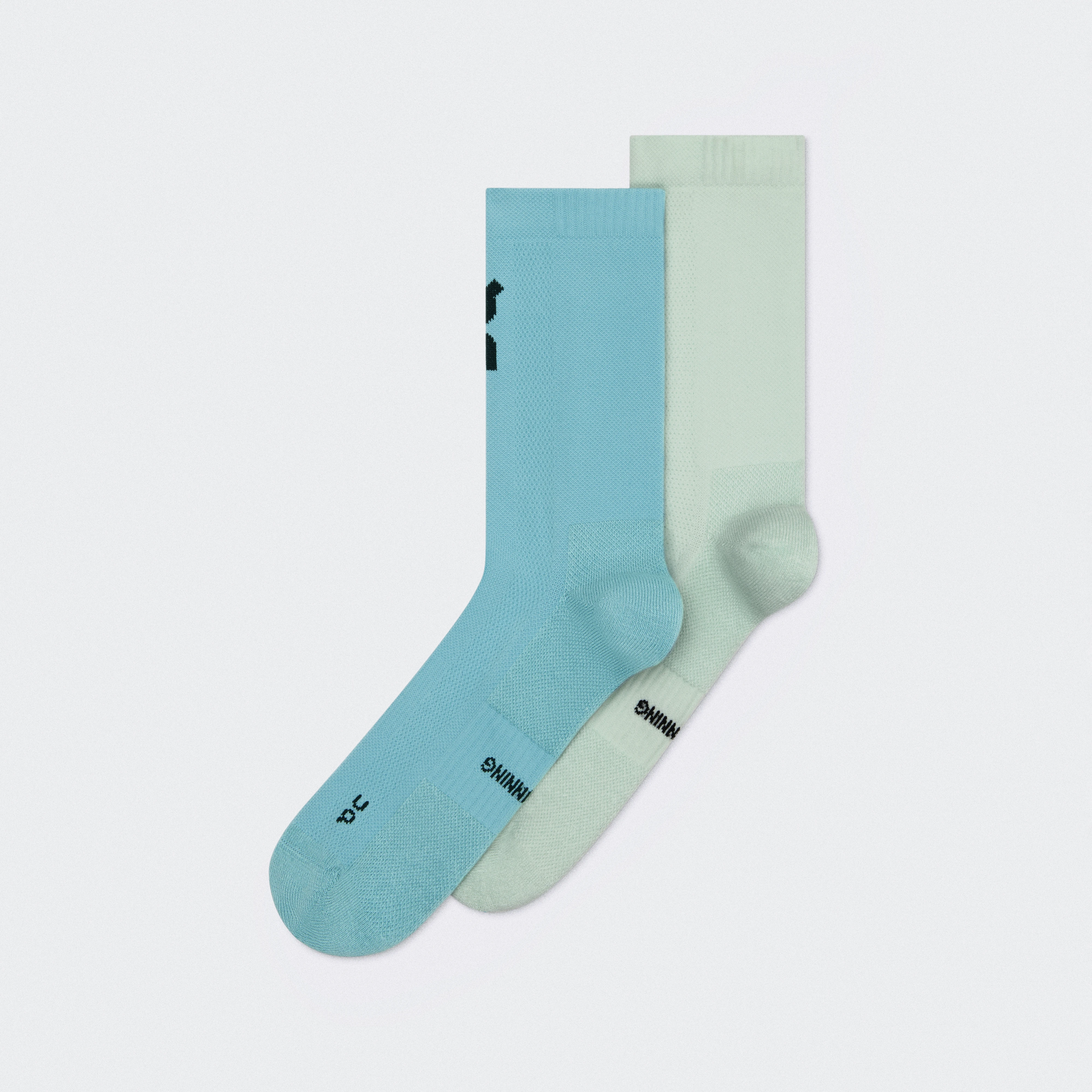On Core Run Sock High 2P Flurry & Wash Unisexe – Running quotidien Chaussettes