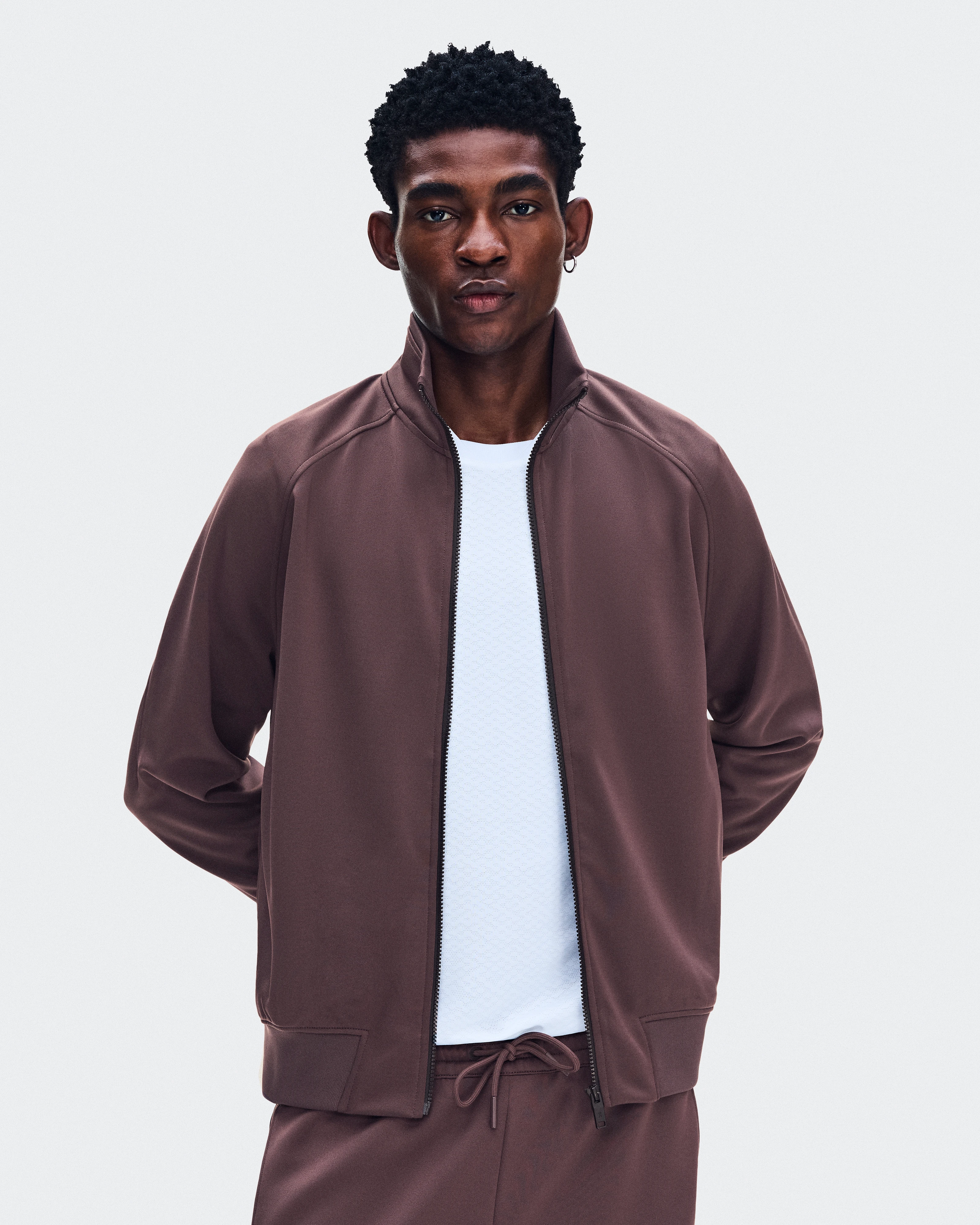 On Courtside Full-Zip Mulberry Homme Vestes