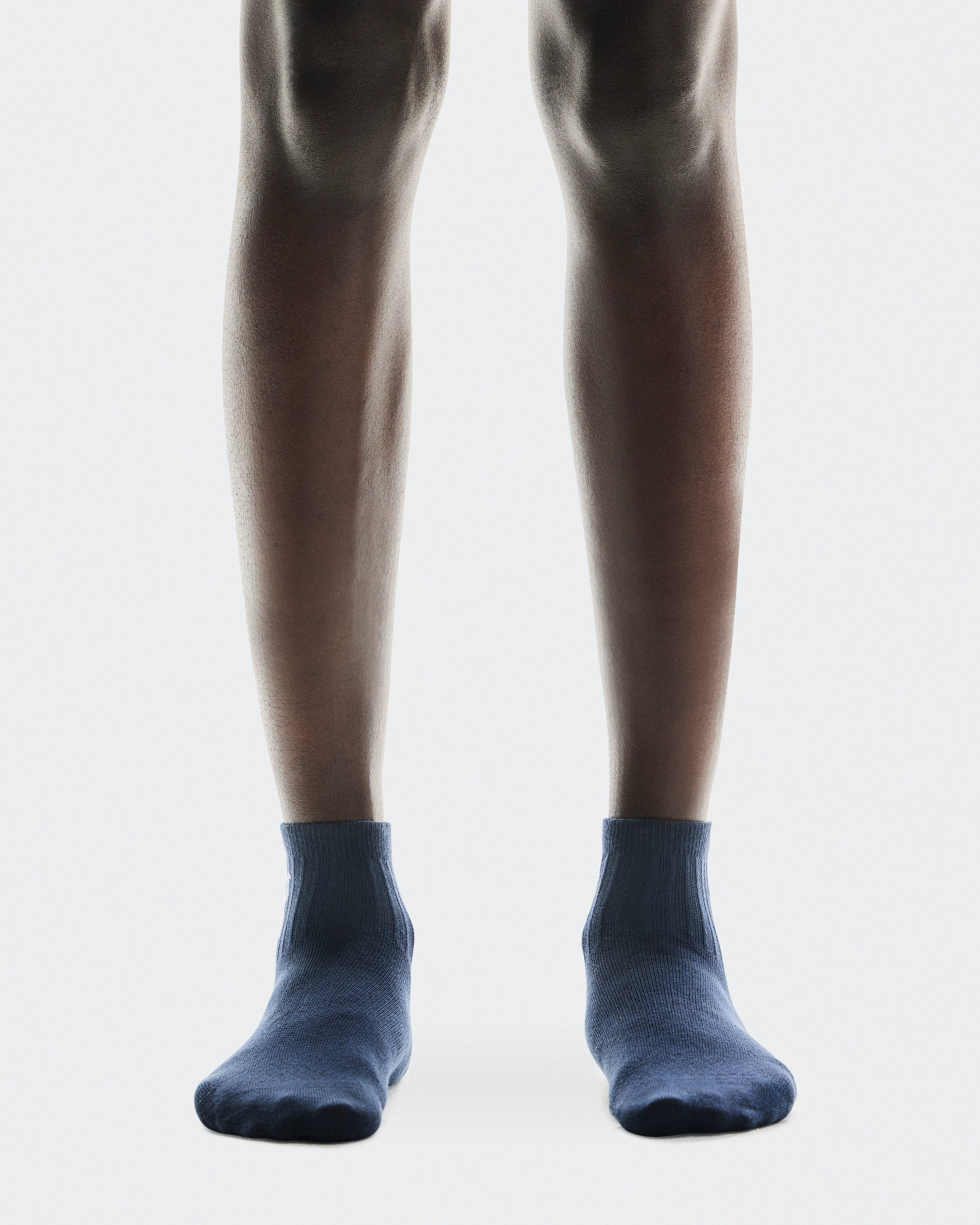 On Logo Sock Mid 3P Navy Unisexe Chaussettes