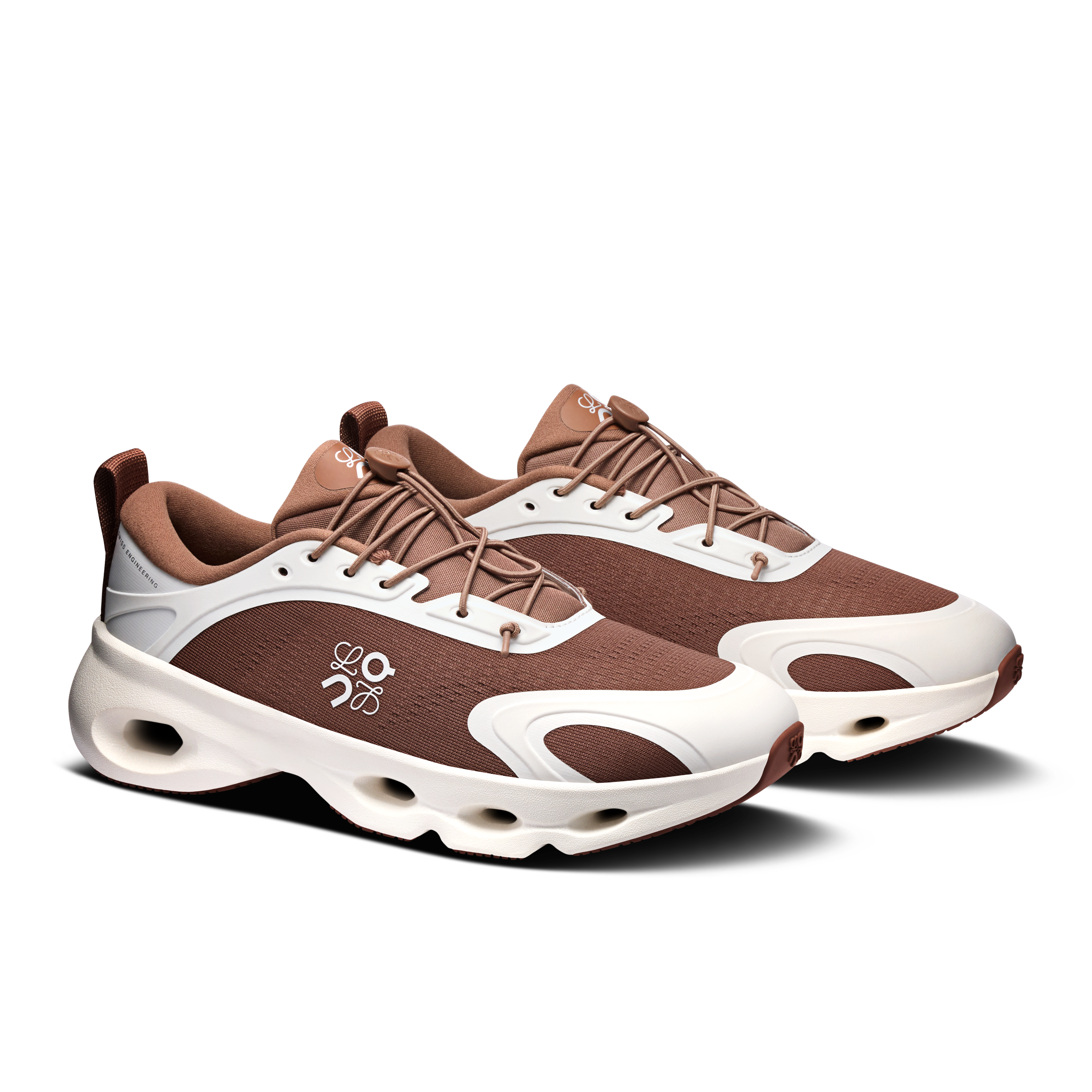 On Cloudsolo LOEWE Taupe & Eggshell Femme Active Life Chaussures