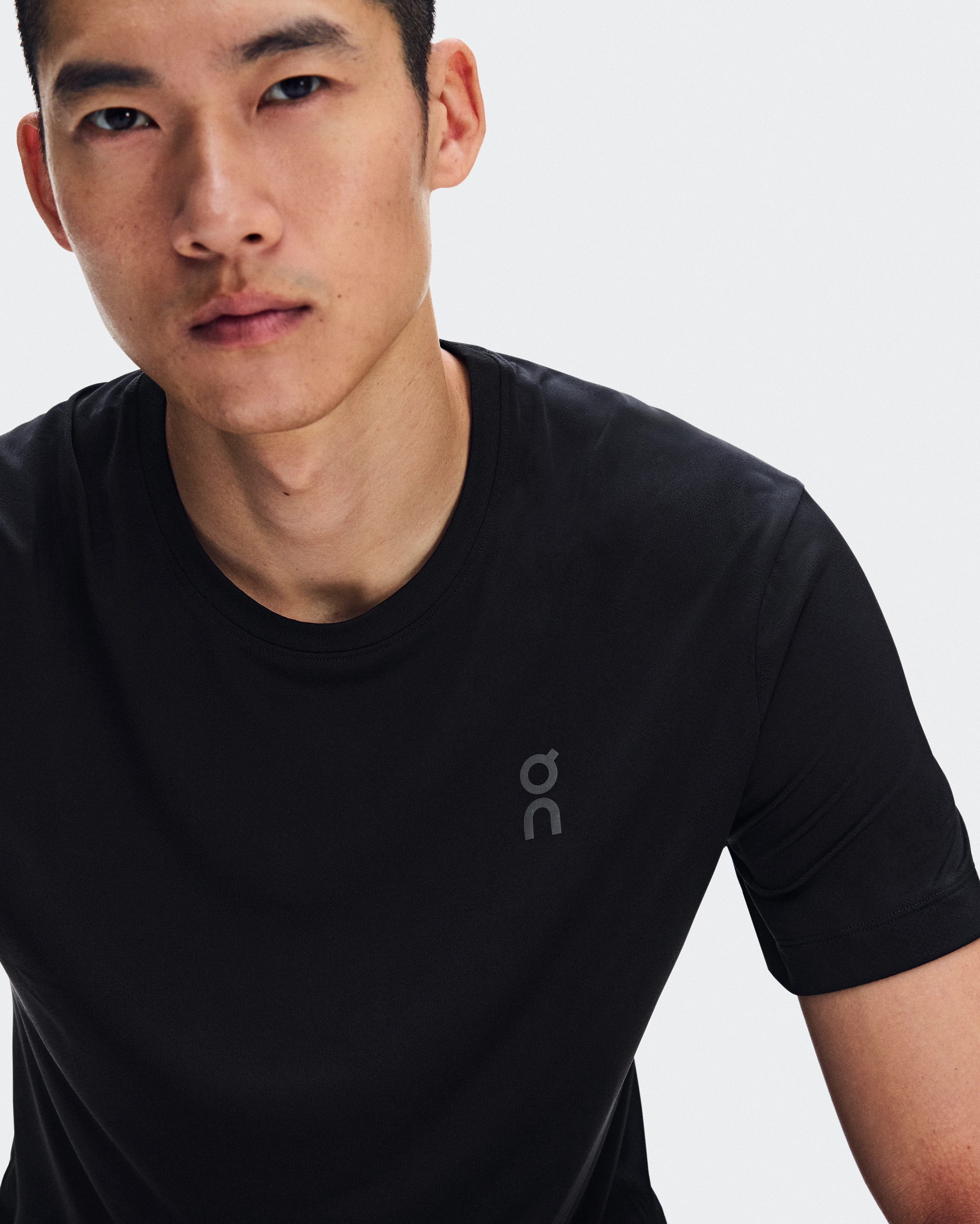 On Core-T Grid Black Homme Hauts et t-shirts