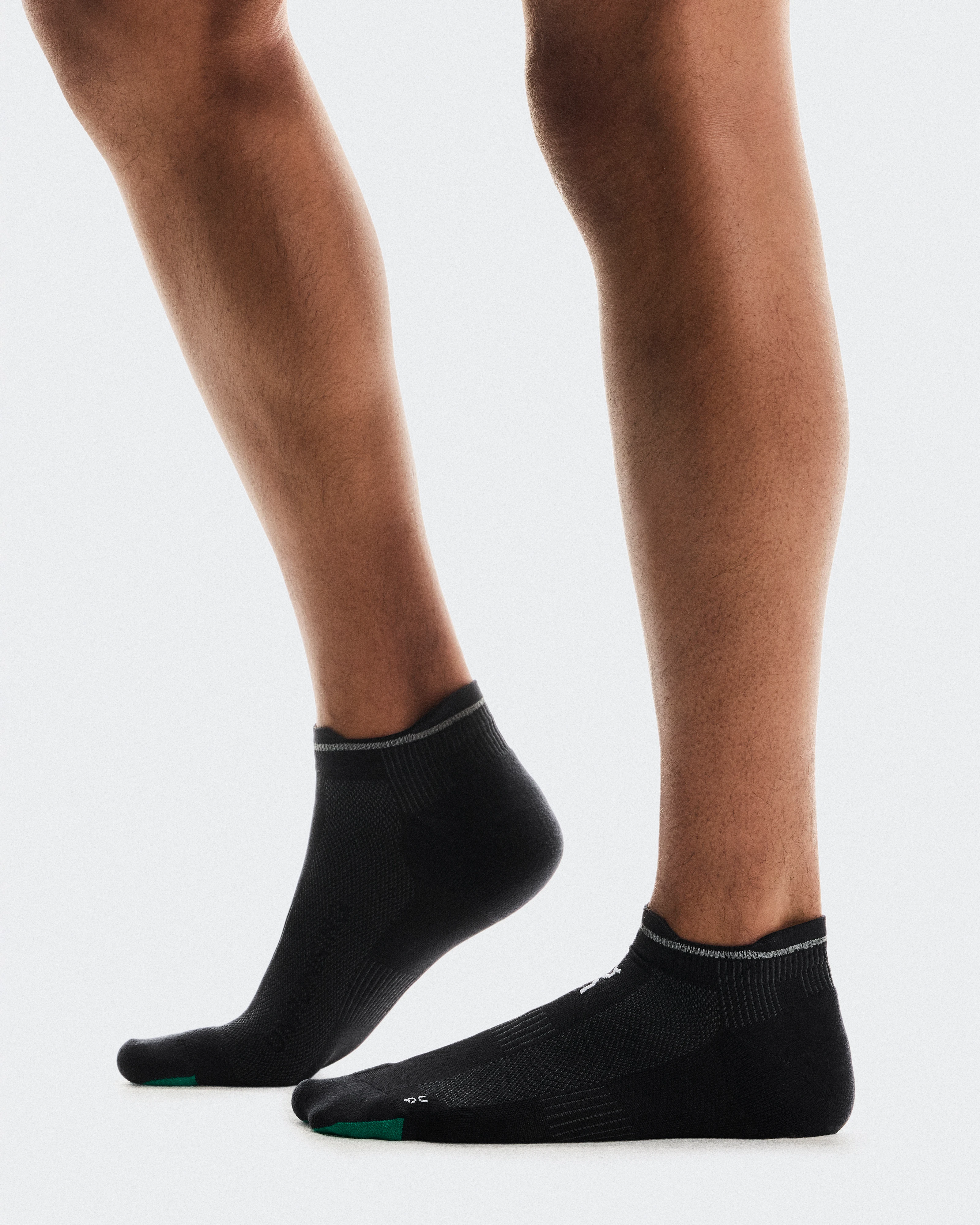 On Elite Run Sock Low Black Unisexe Chaussettes
