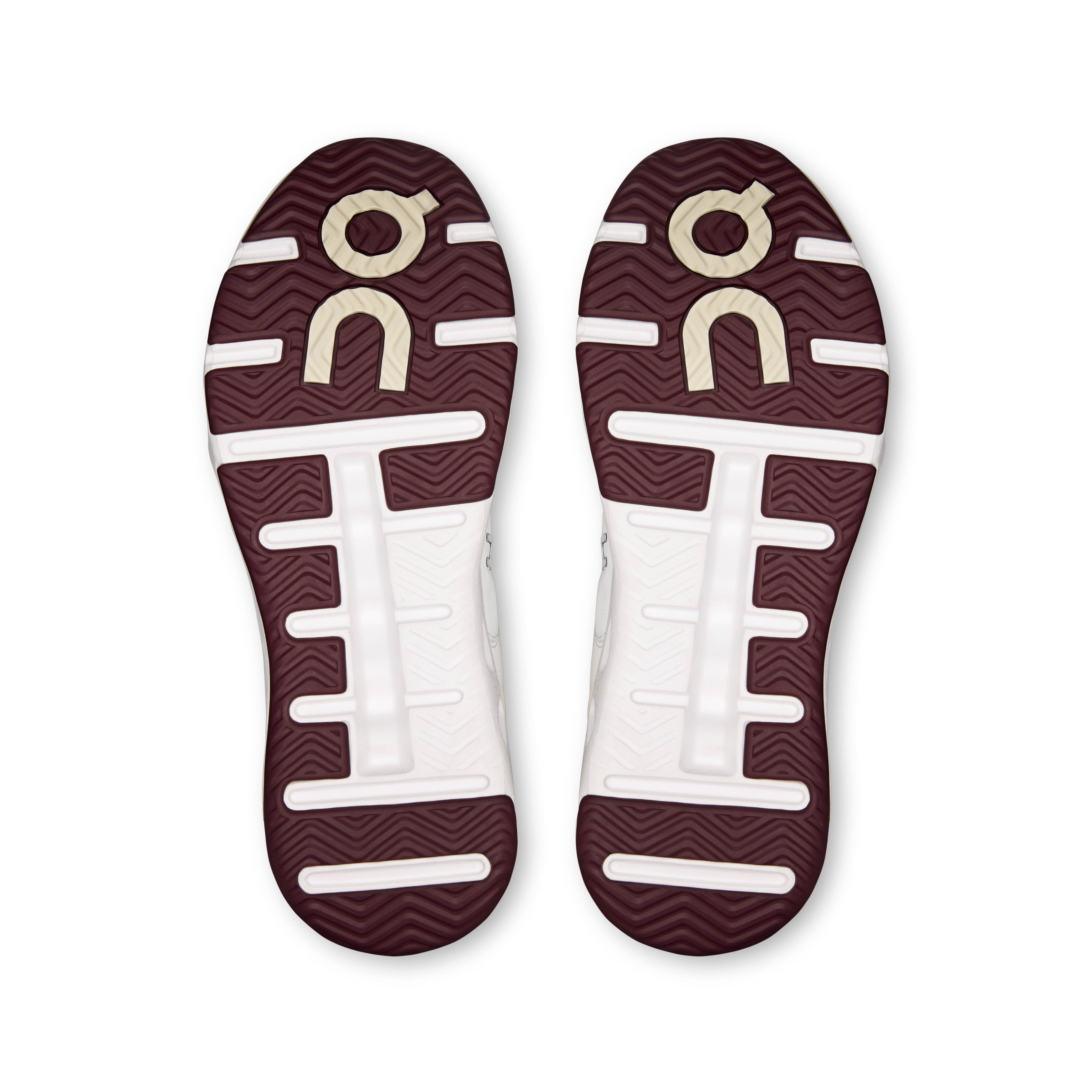 On THE ROGER Wildcard Ivory & Maroon Homme Active Life Chaussures