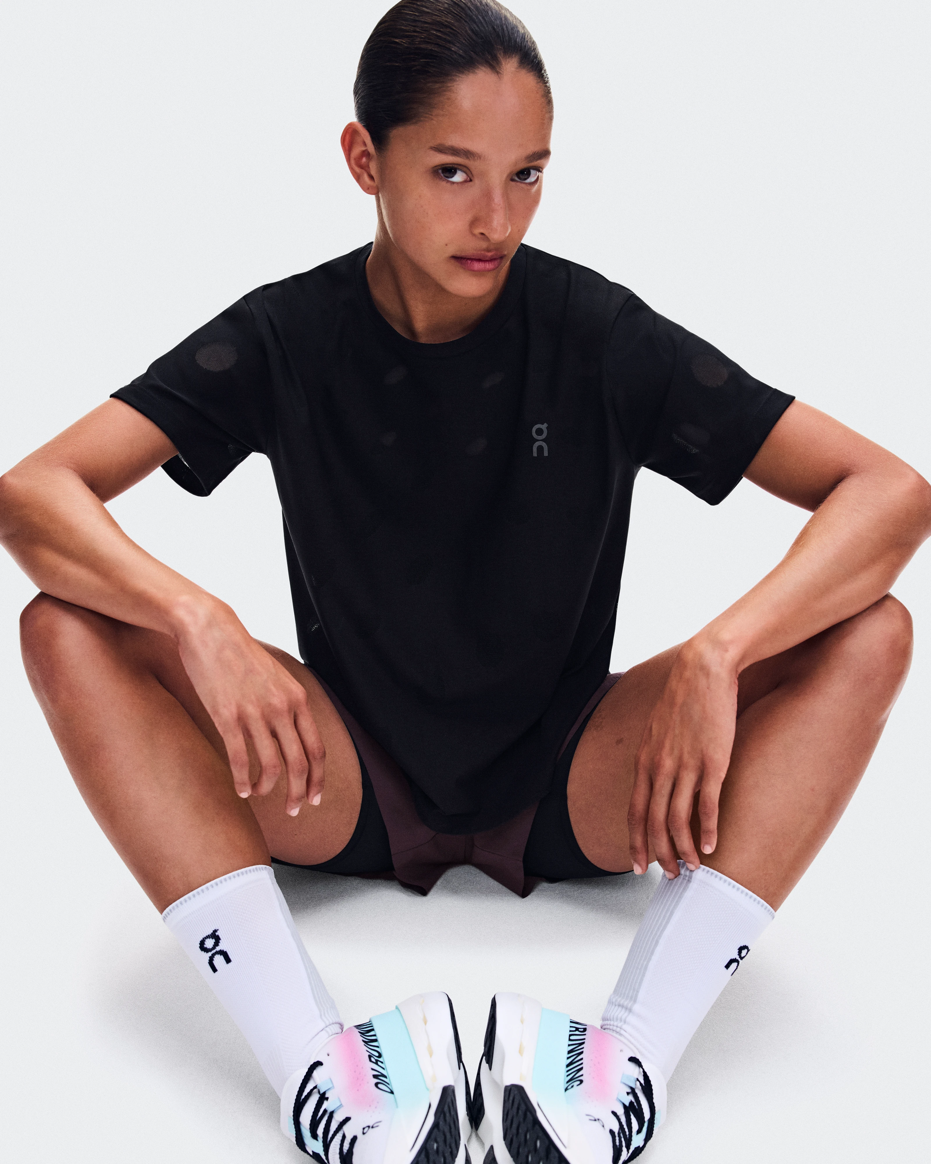 On Zero-T Breathe Black Femme Hauts et t-shirts