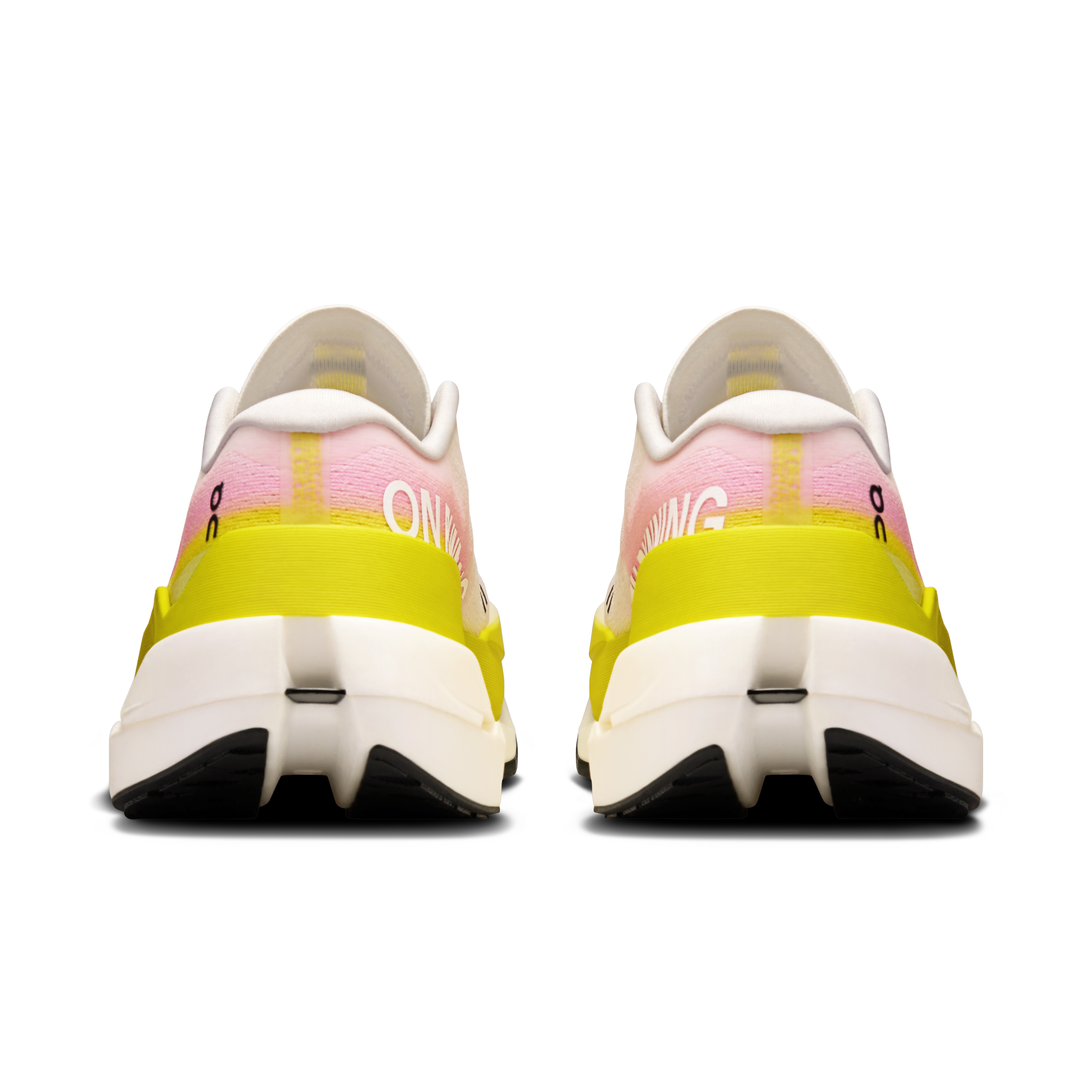 On Cloudboom Max Lime & Raspberry Femme Running sur route Chaussures