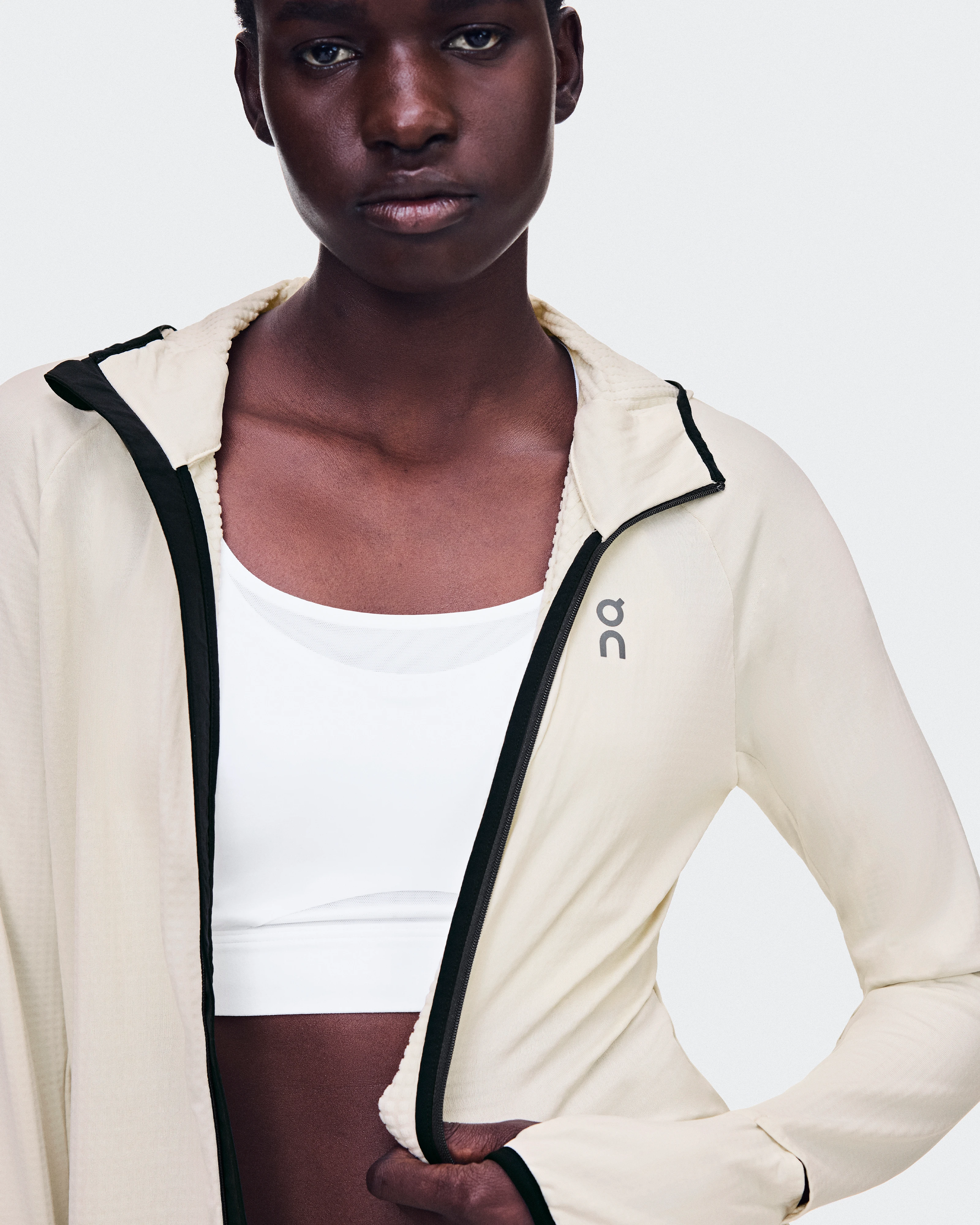 On Climate Zip Hoodie Hare Femme Sweats à capuche et sweats