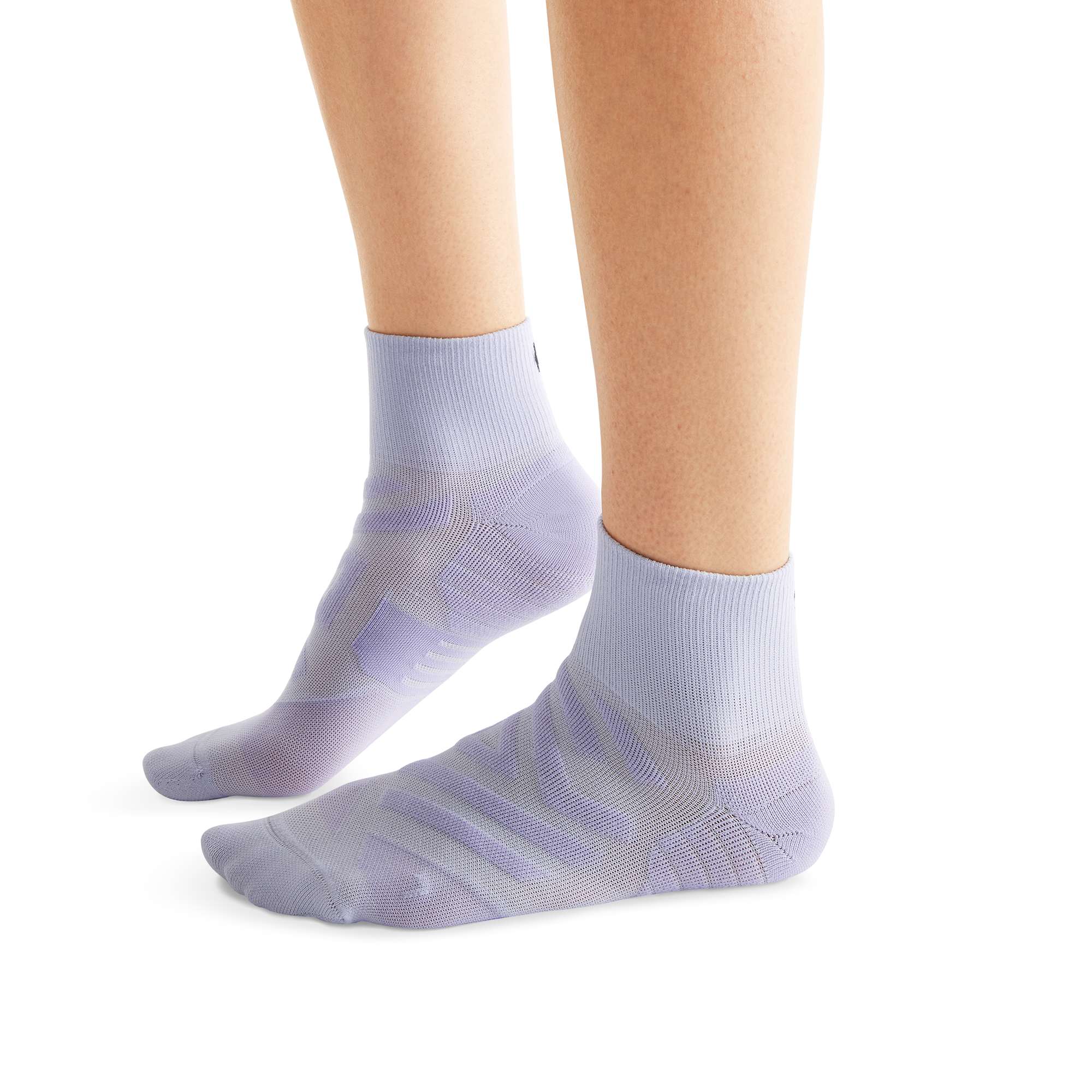 On Performance Mid Sock Lavender & Anemone Femme Chaussettes