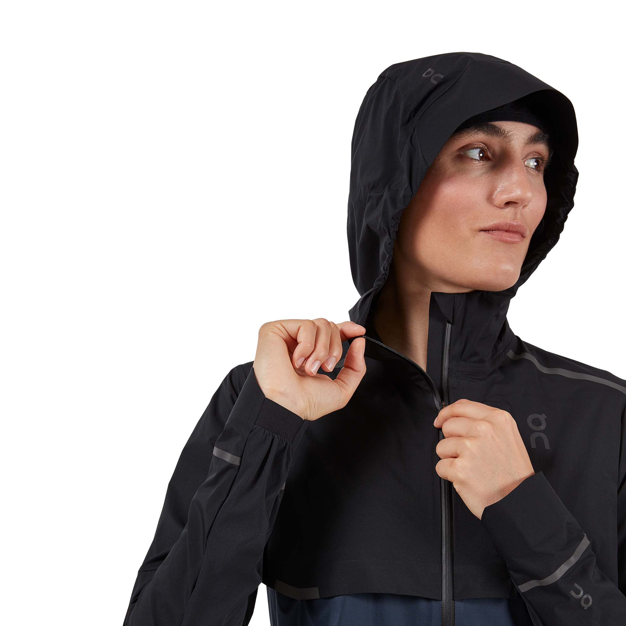 On Weather Jacket Black & Navy Femme Vestes