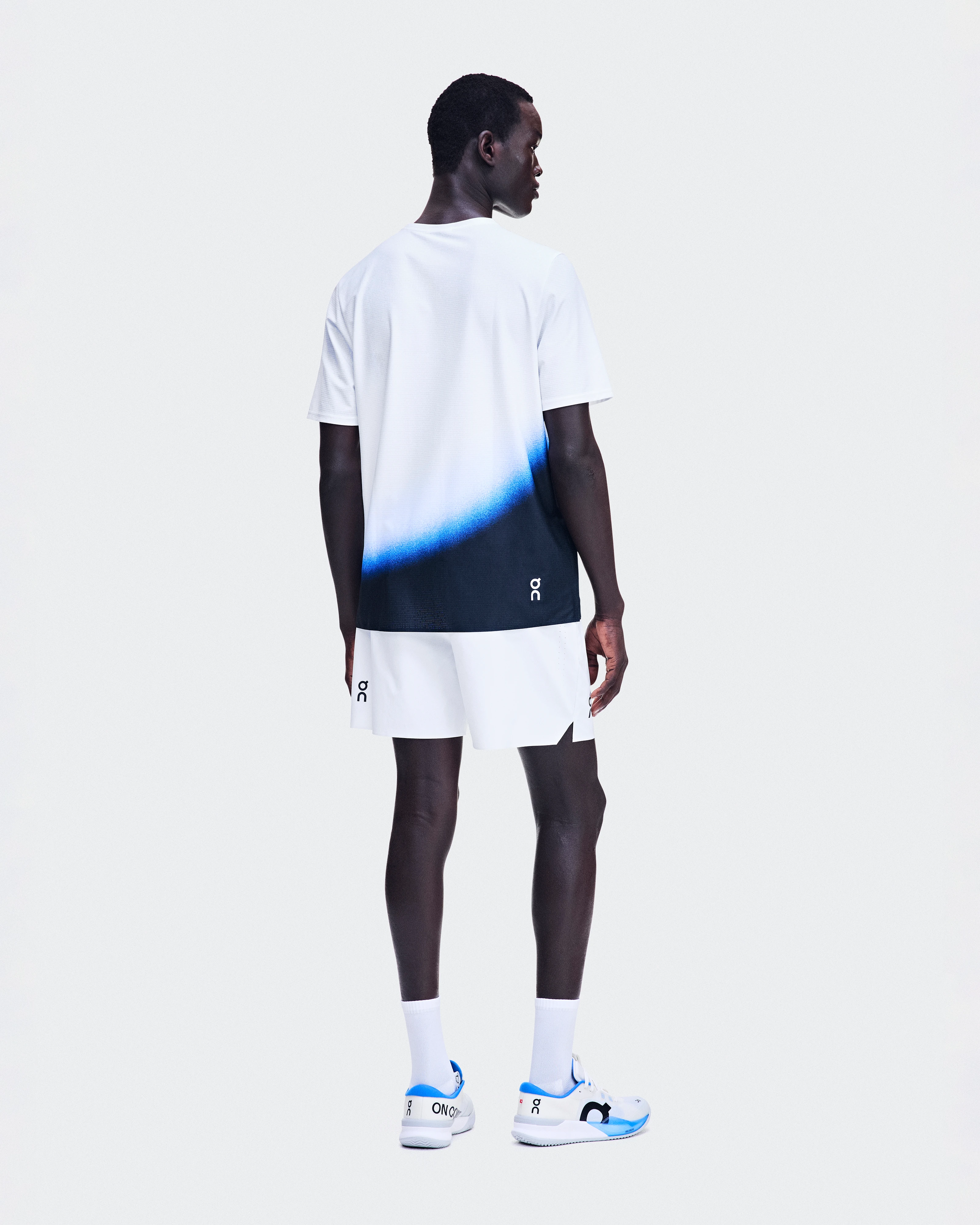 On Court-T Swing White & Jay Homme Hauts et t-shirts
