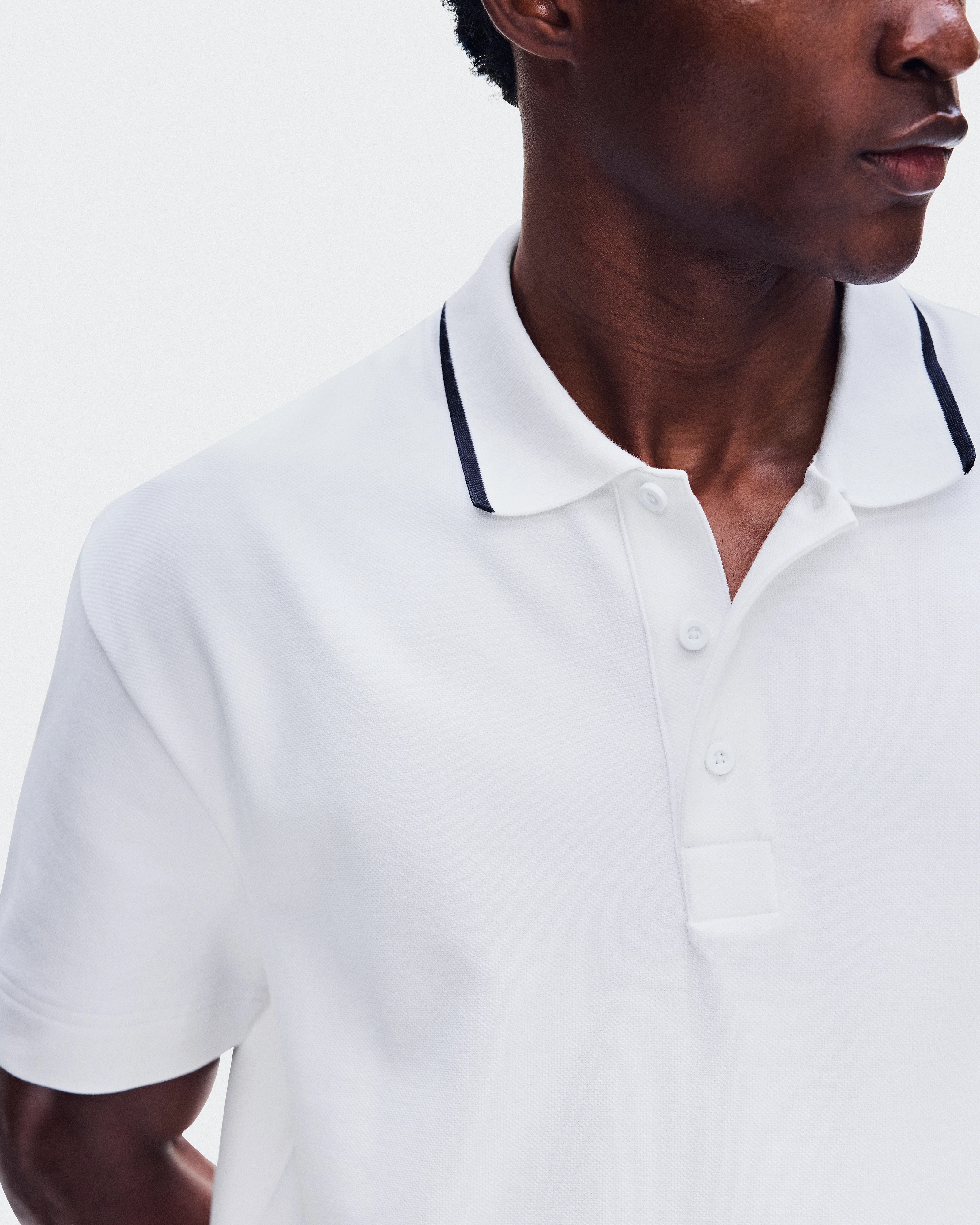 On Courtside Polo All White Homme Hauts et t-shirts