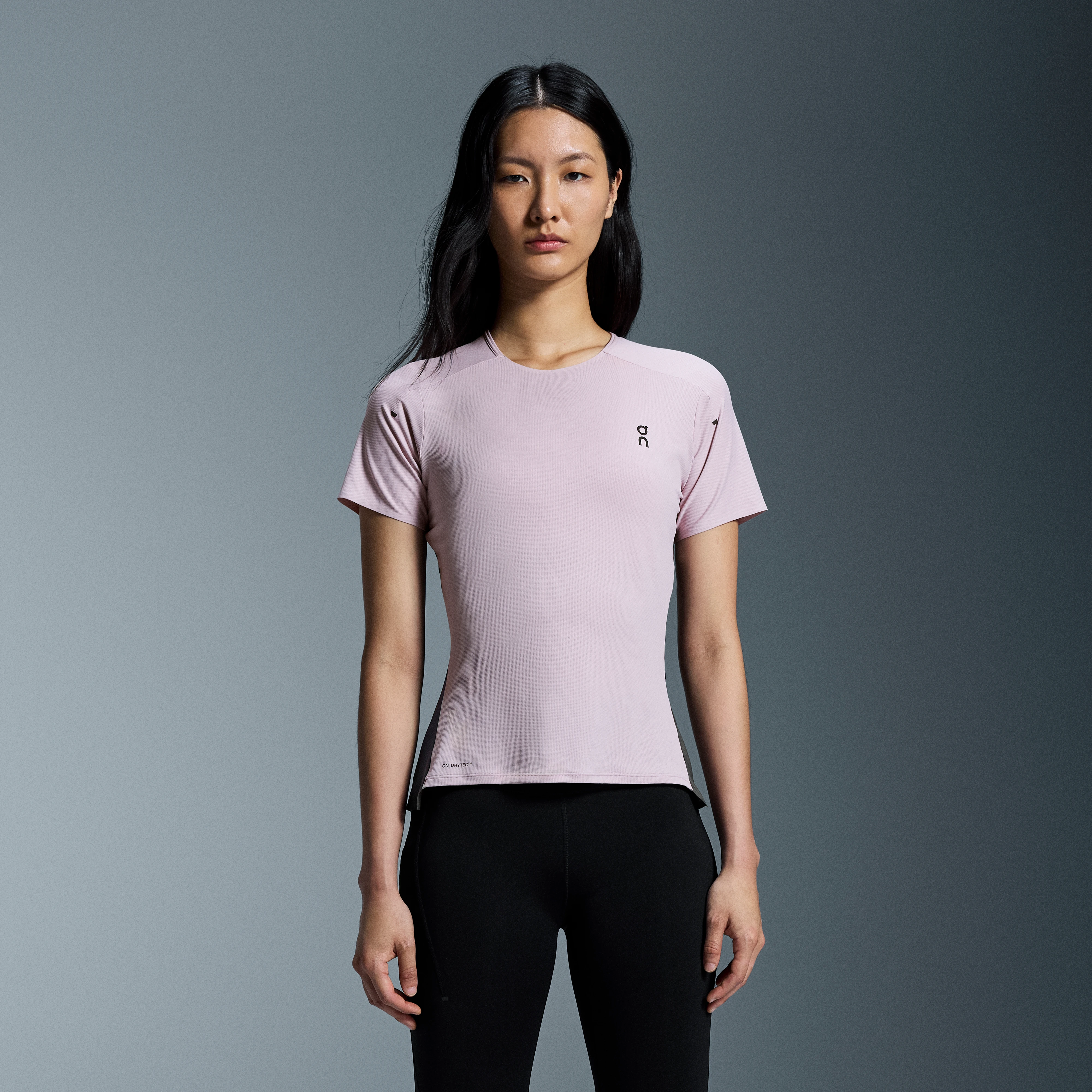 On Performance-T Mauve & Eclipse Femme – Running sur route, training par temps chaud Hauts et t-shirts