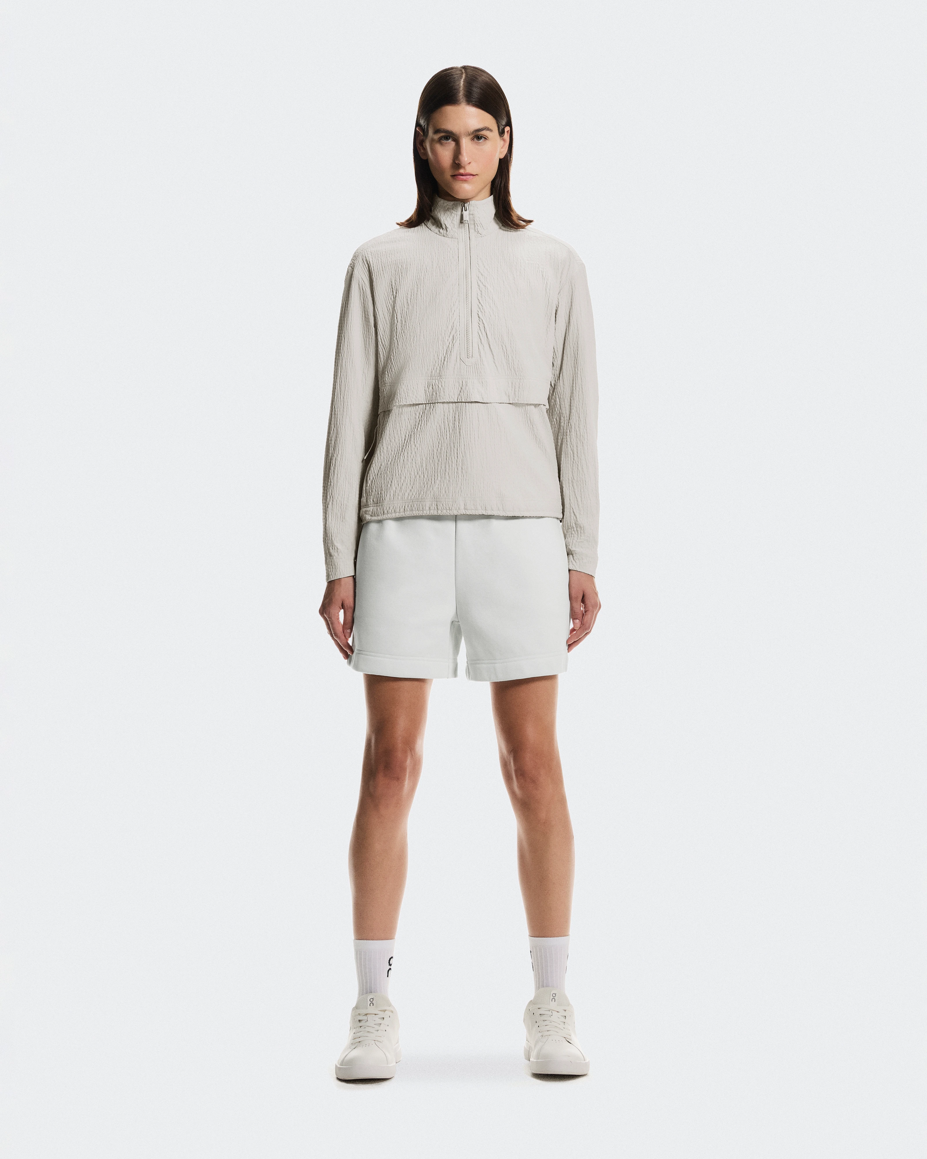 On Courtside 1/2 Zip Eaze Sand Femme Sweats à capuche et sweats