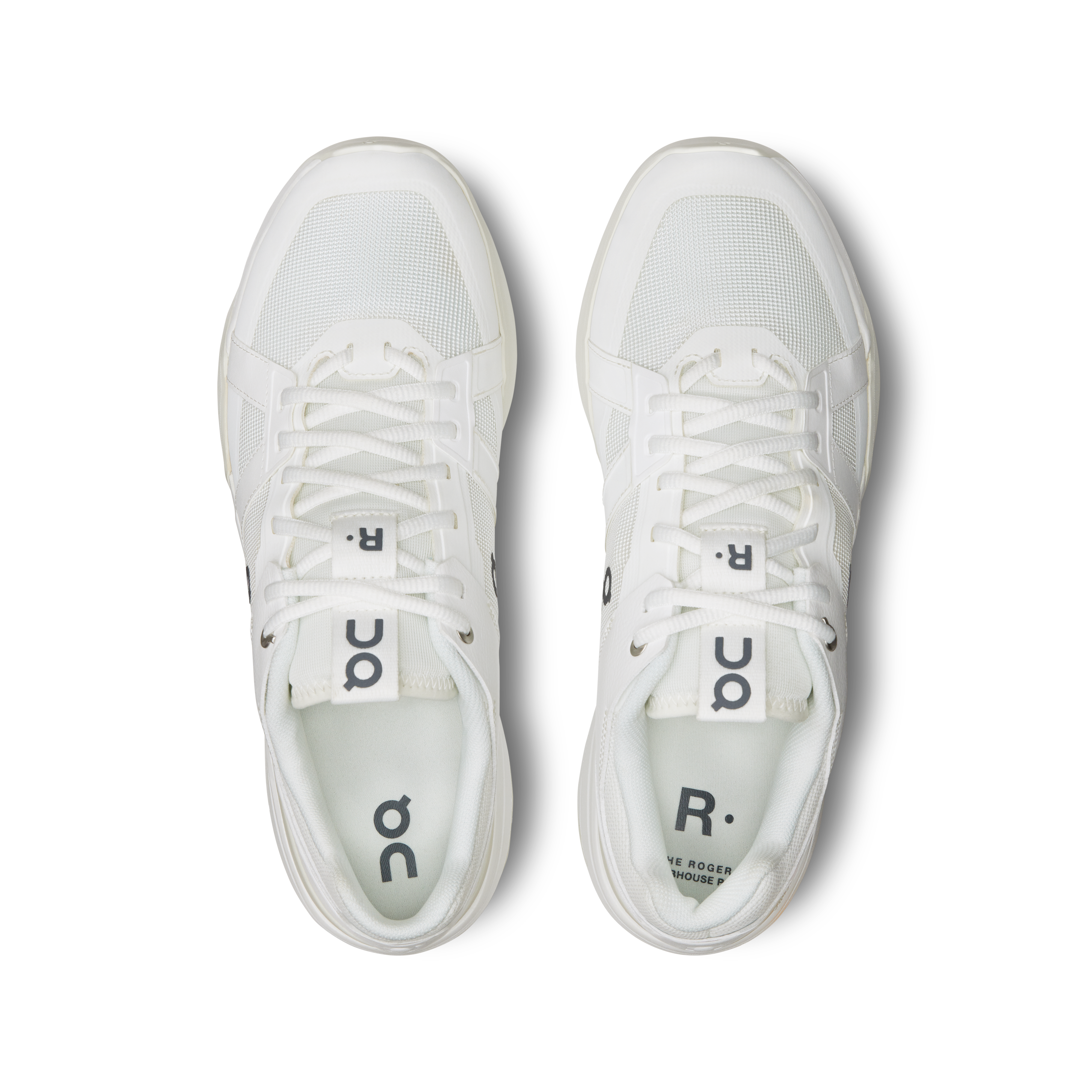 On THE ROGER Clubhouse Pro White & Ice Homme Tennis Chaussures