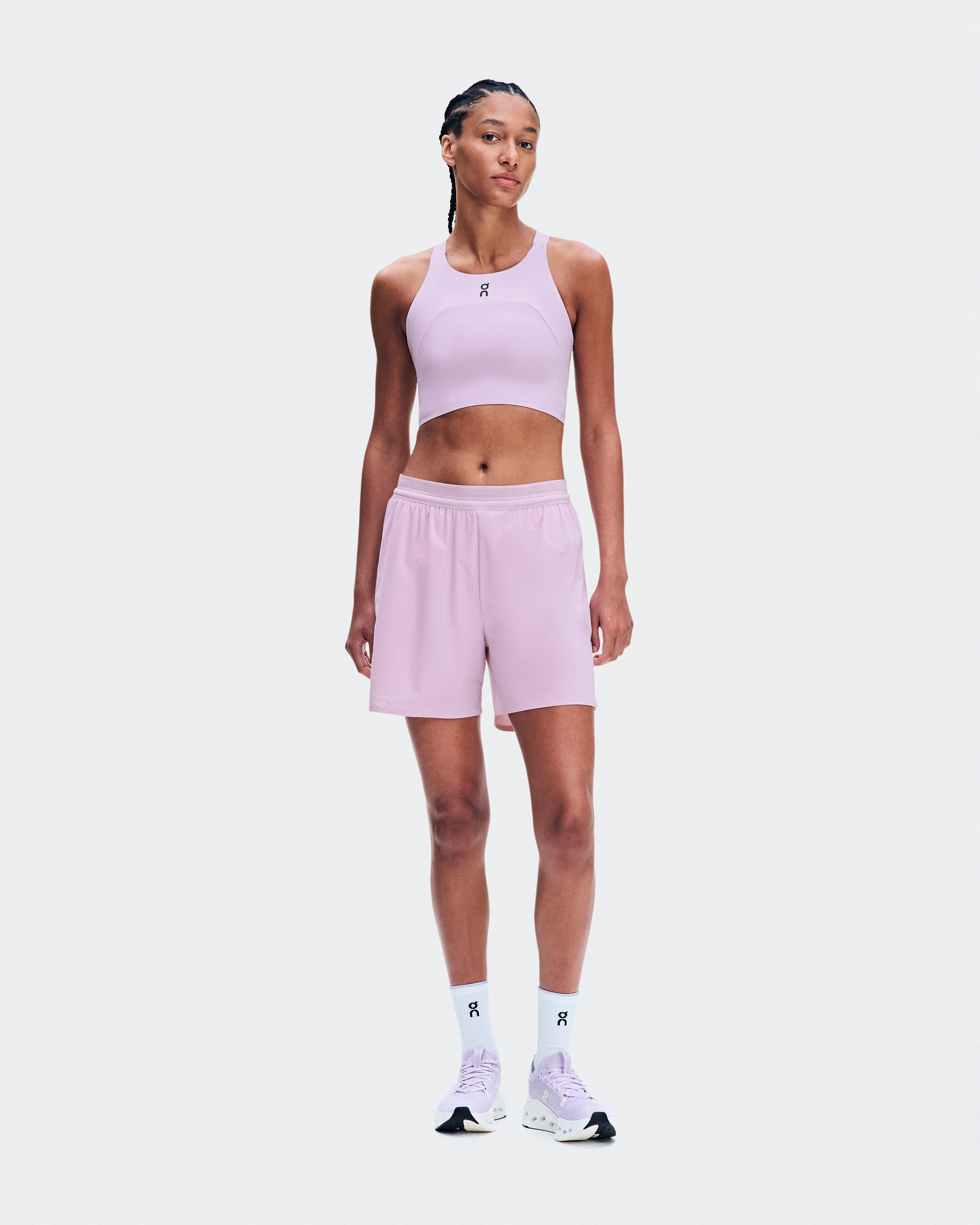 On Performance Crop Foxglove Femme Hauts et t-shirts
