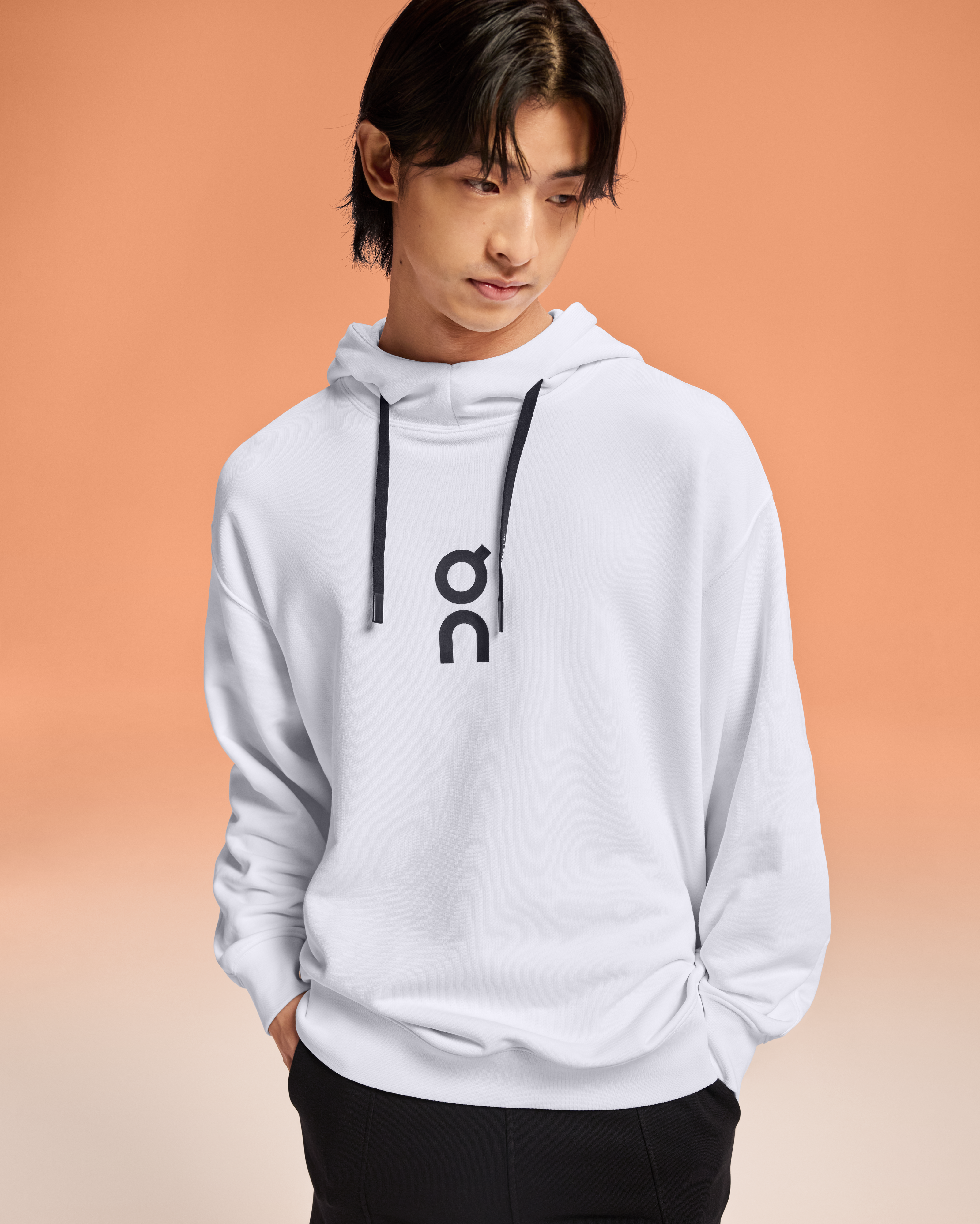 On Club Hoodie White Homme Sweats à capuche et sweats