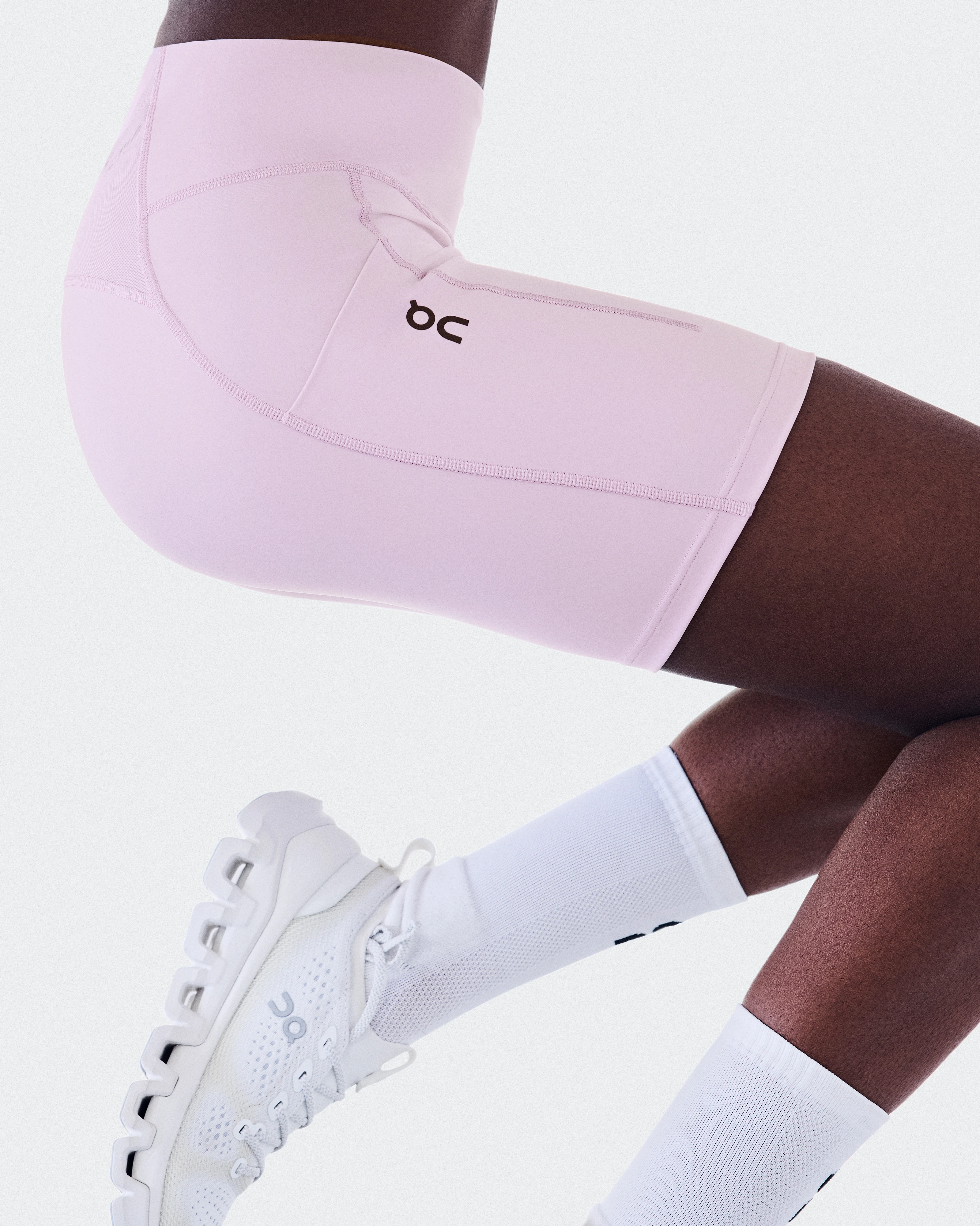 On Performance Tights Short Foxglove Femme Leggings