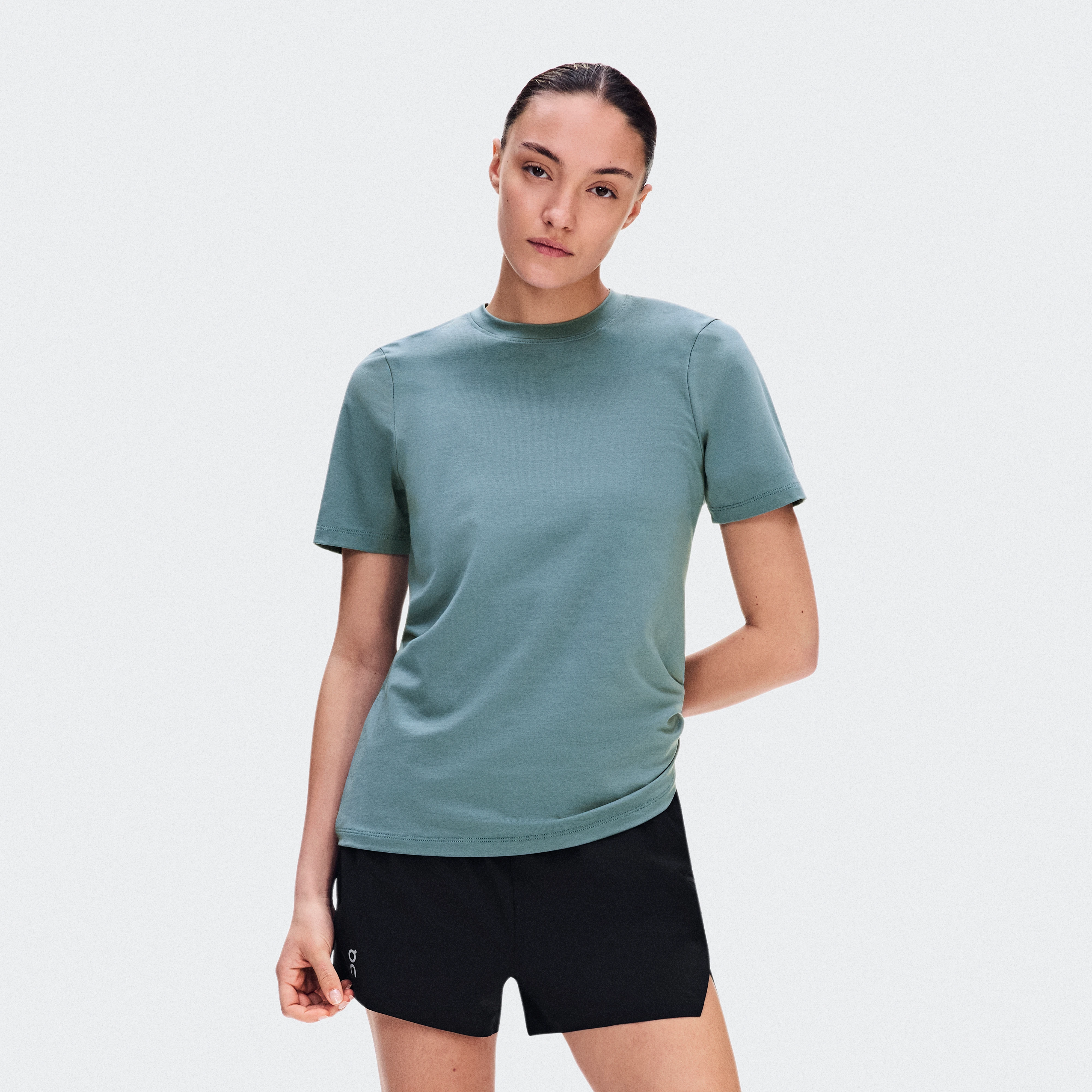 On Focus-T Agave Femme – Séances à faible intensité, quotidien Hauts et t-shirts