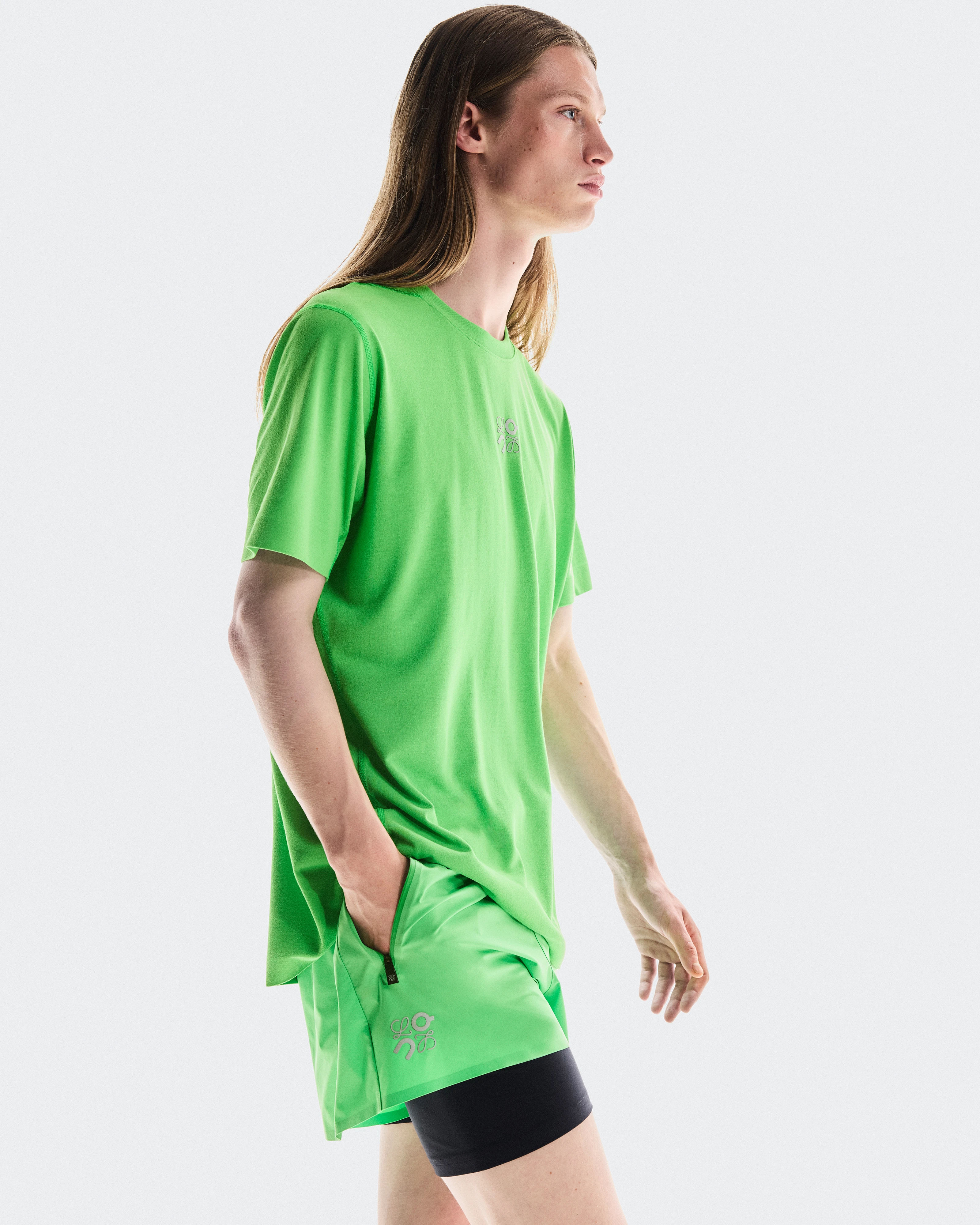 On Performance Shorts LOEWE Green Homme Shorts