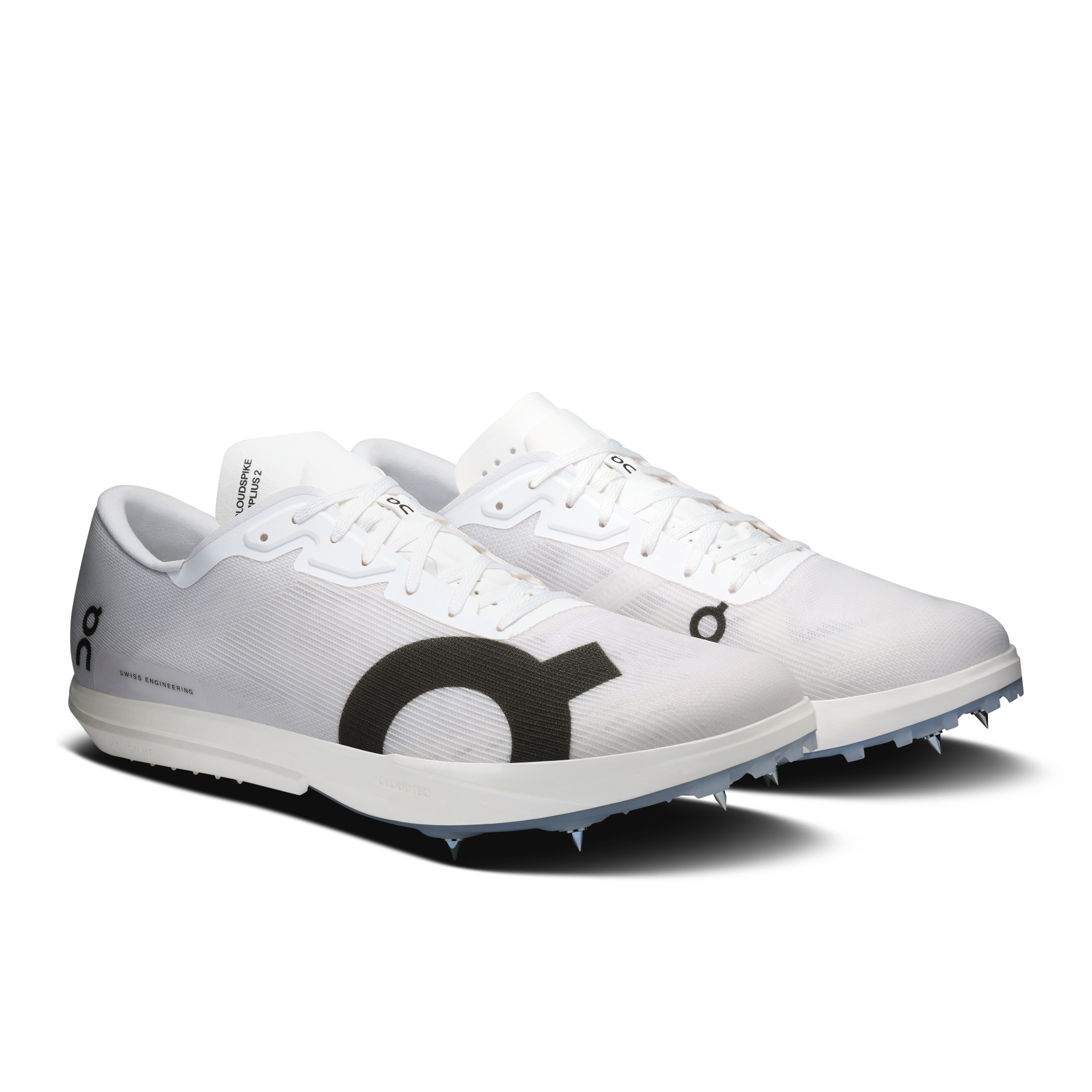 On Cloudspike Amplius 2 White & Frost Homme Athlétisme Chaussures
