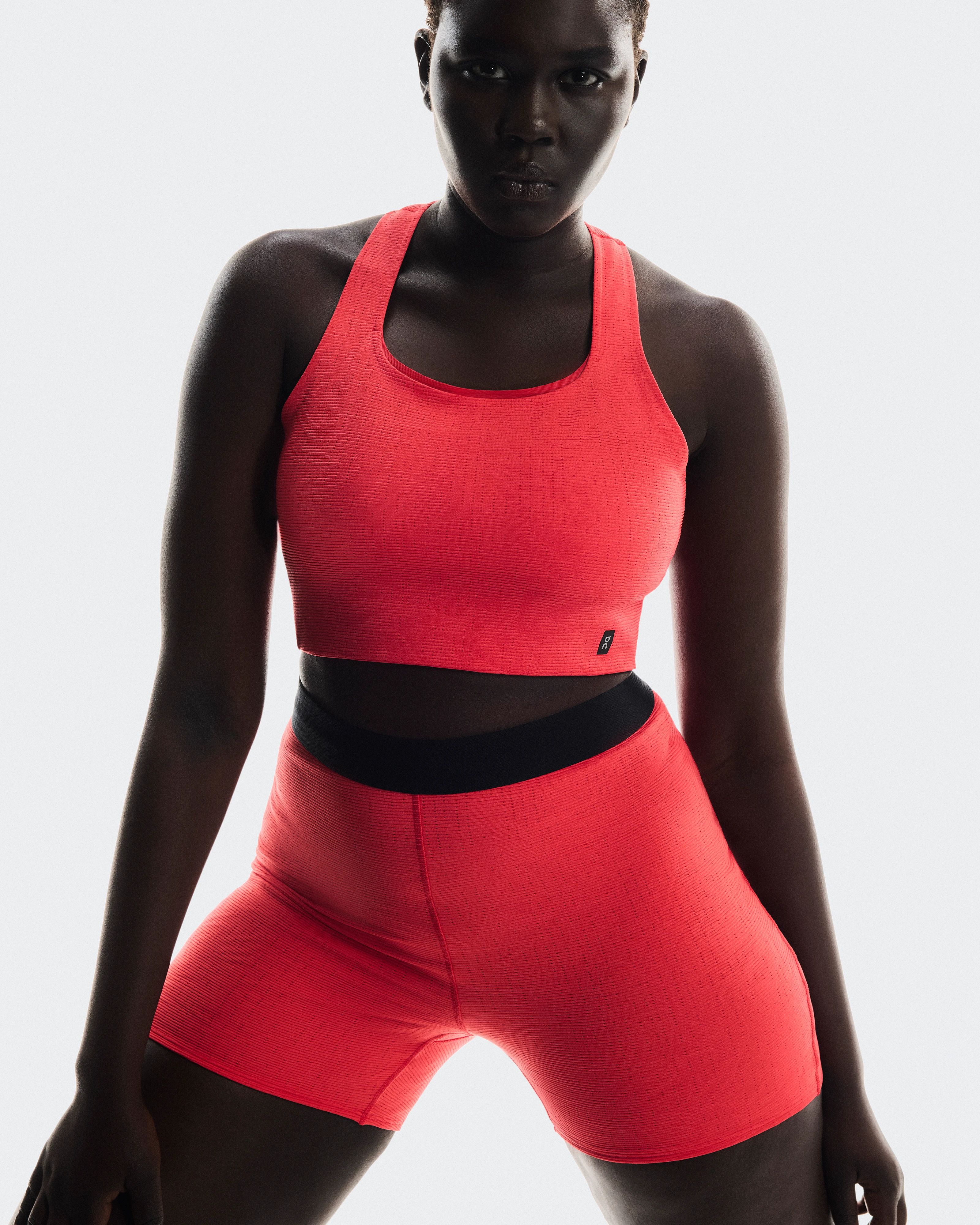On Pace Tights Short Red Femme Leggings