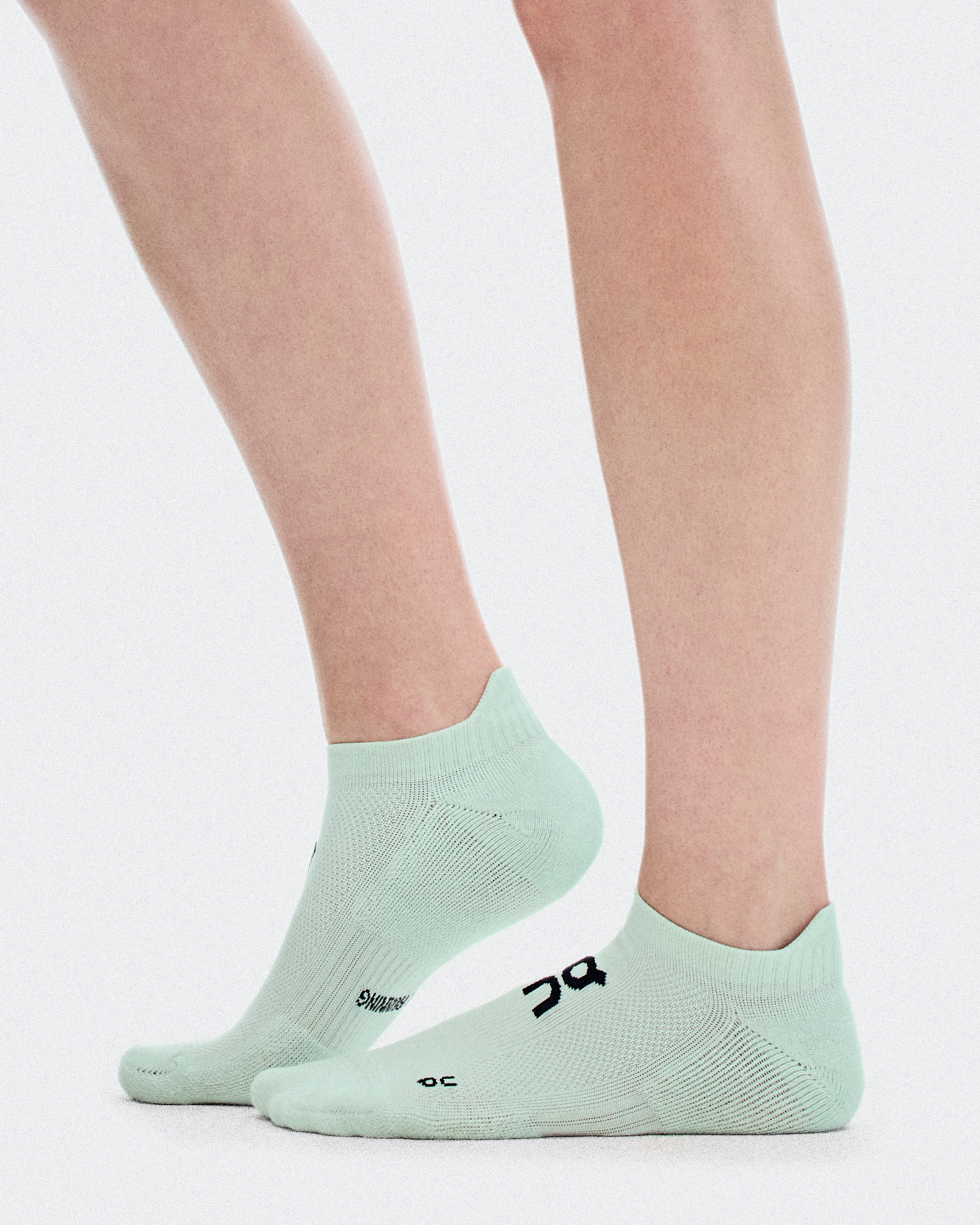 On Core Run Sock Mid 2P Flurry & Wash Unisexe Chaussettes