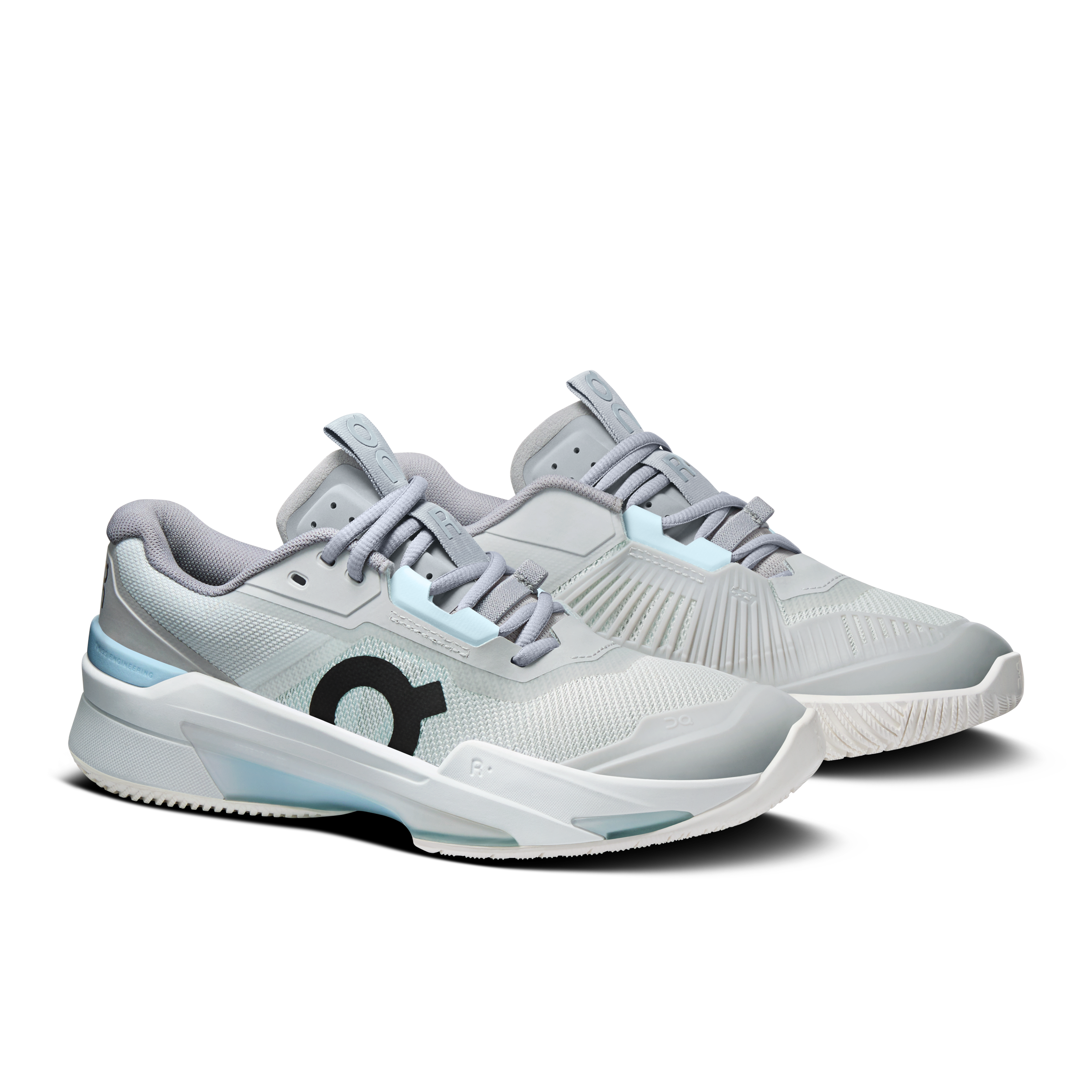 On THE ROGER Pro Fire Silver & White Femme Tennis Chaussures