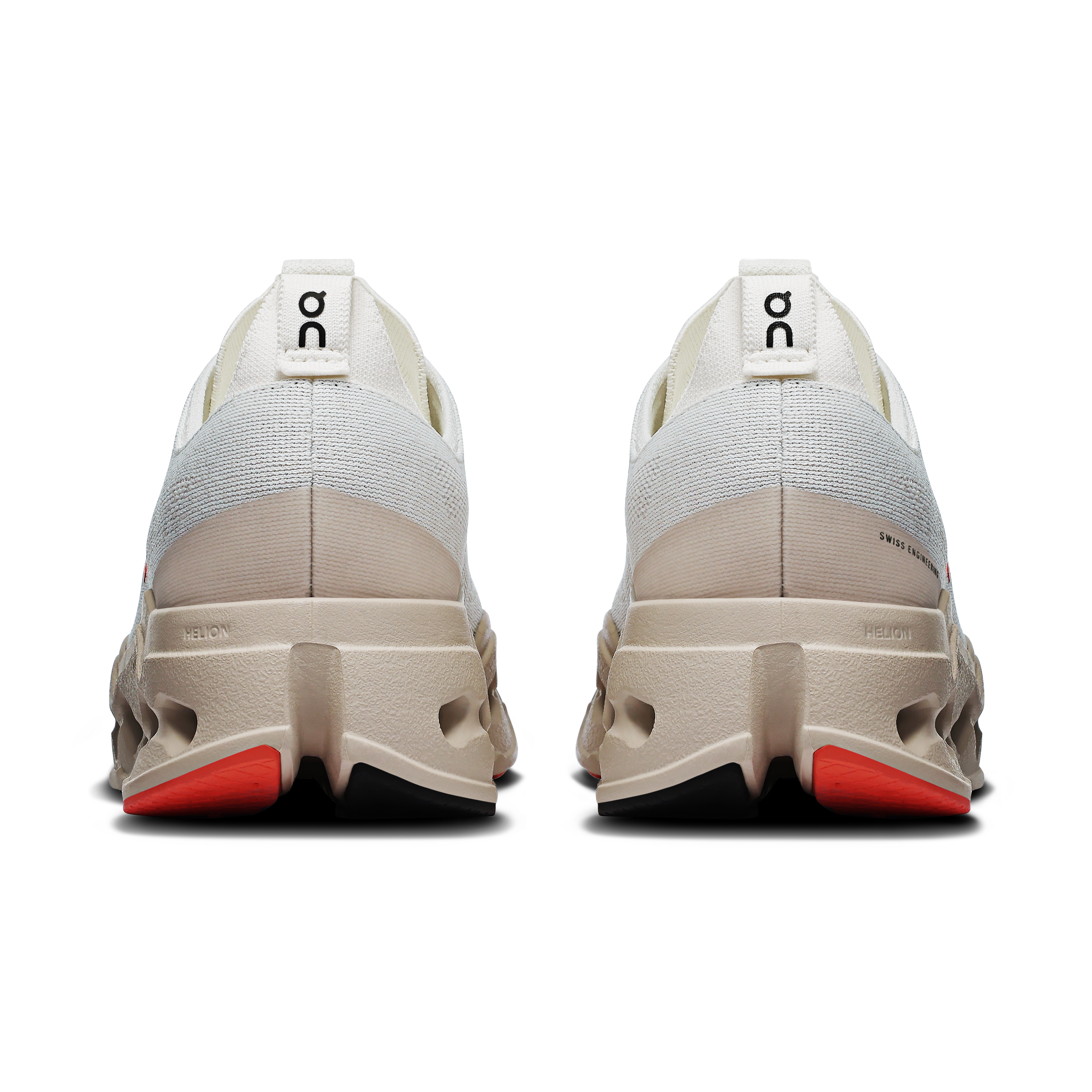 On Cloudsurfer Max Ivory & Salmon Femme Running sur route Chaussures