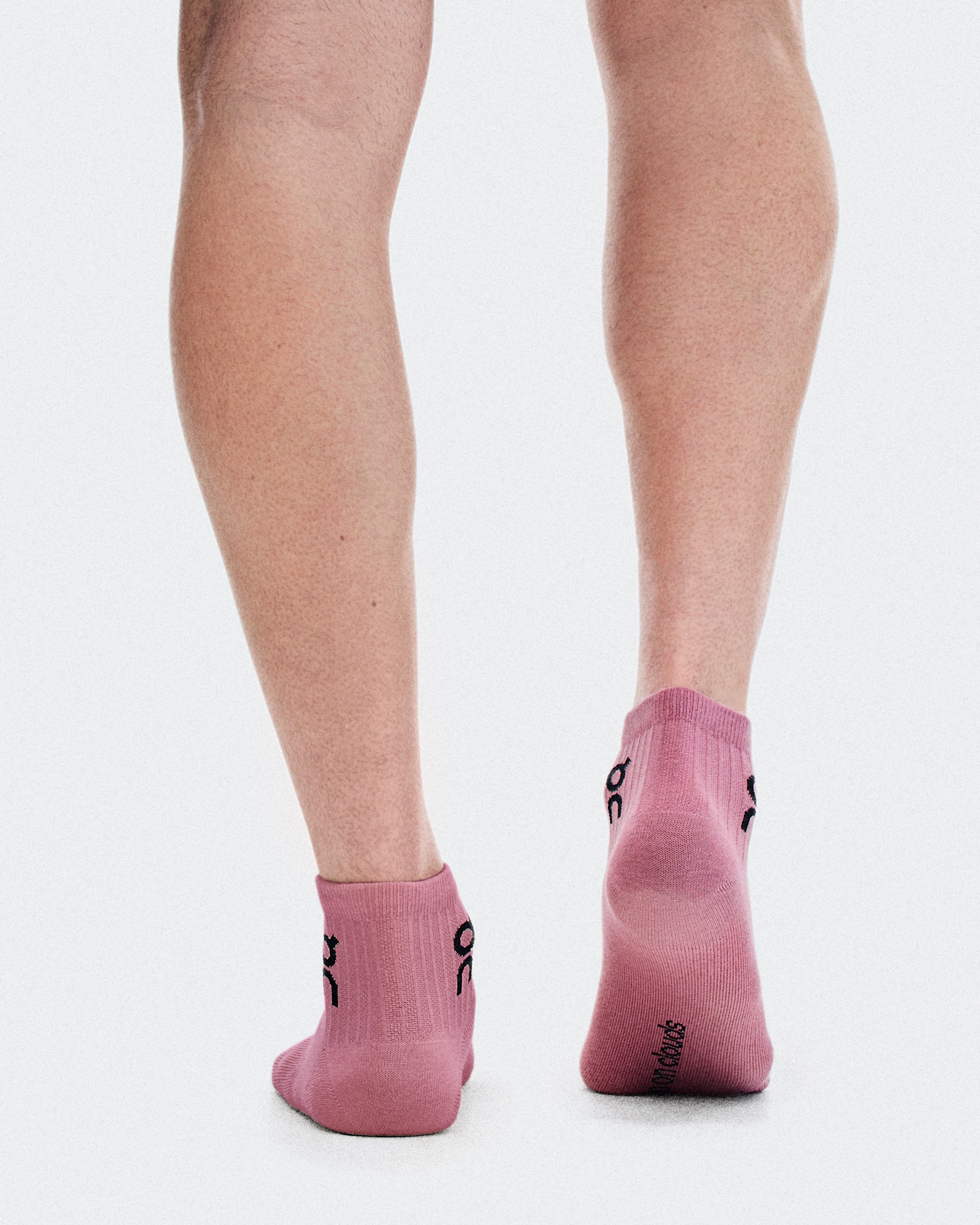 On Logo Sock Mid 3P Sherbet & Rhodonite Unisexe Chaussettes