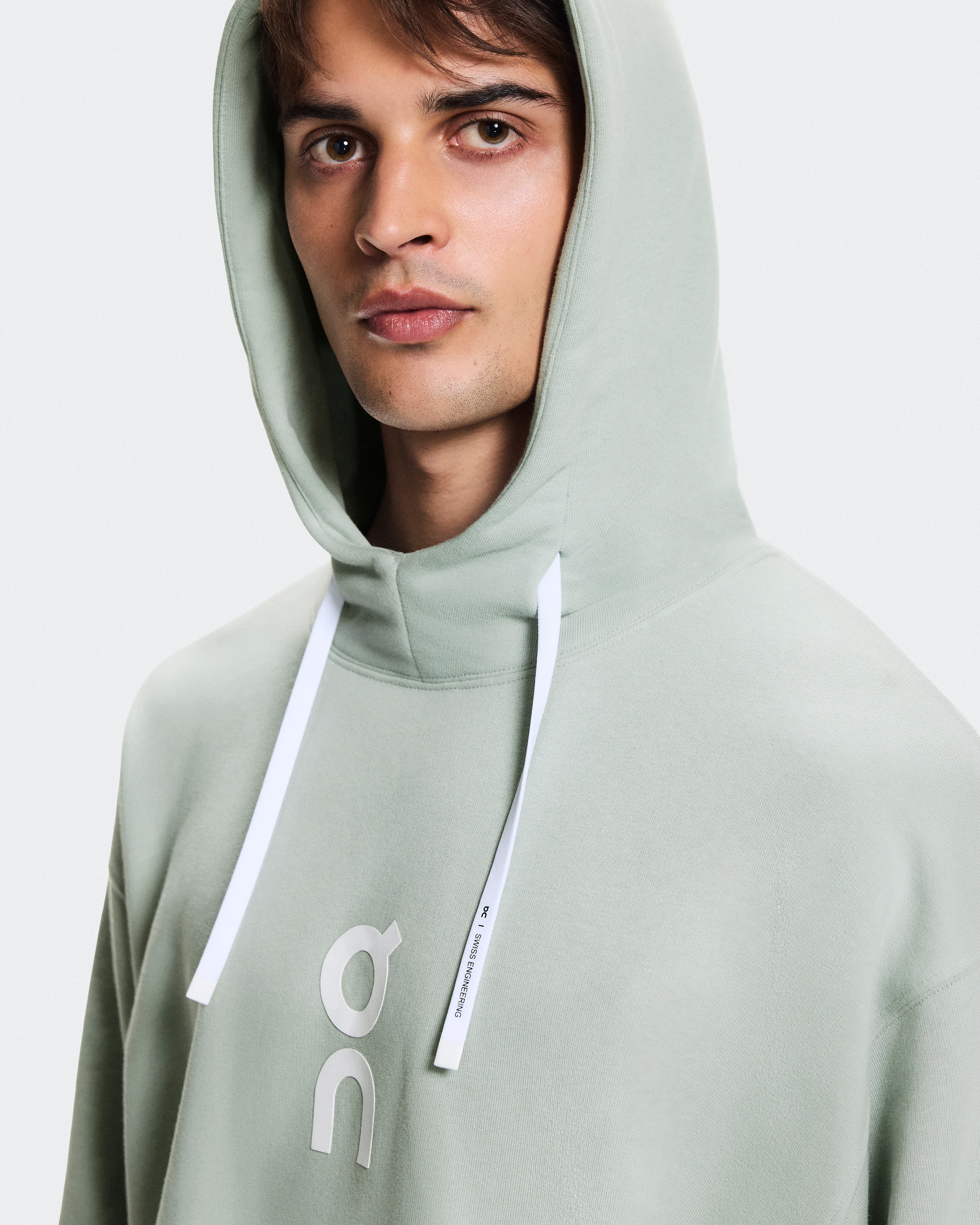 On Club Hoodie Mineral Homme Sweats à capuche et sweats