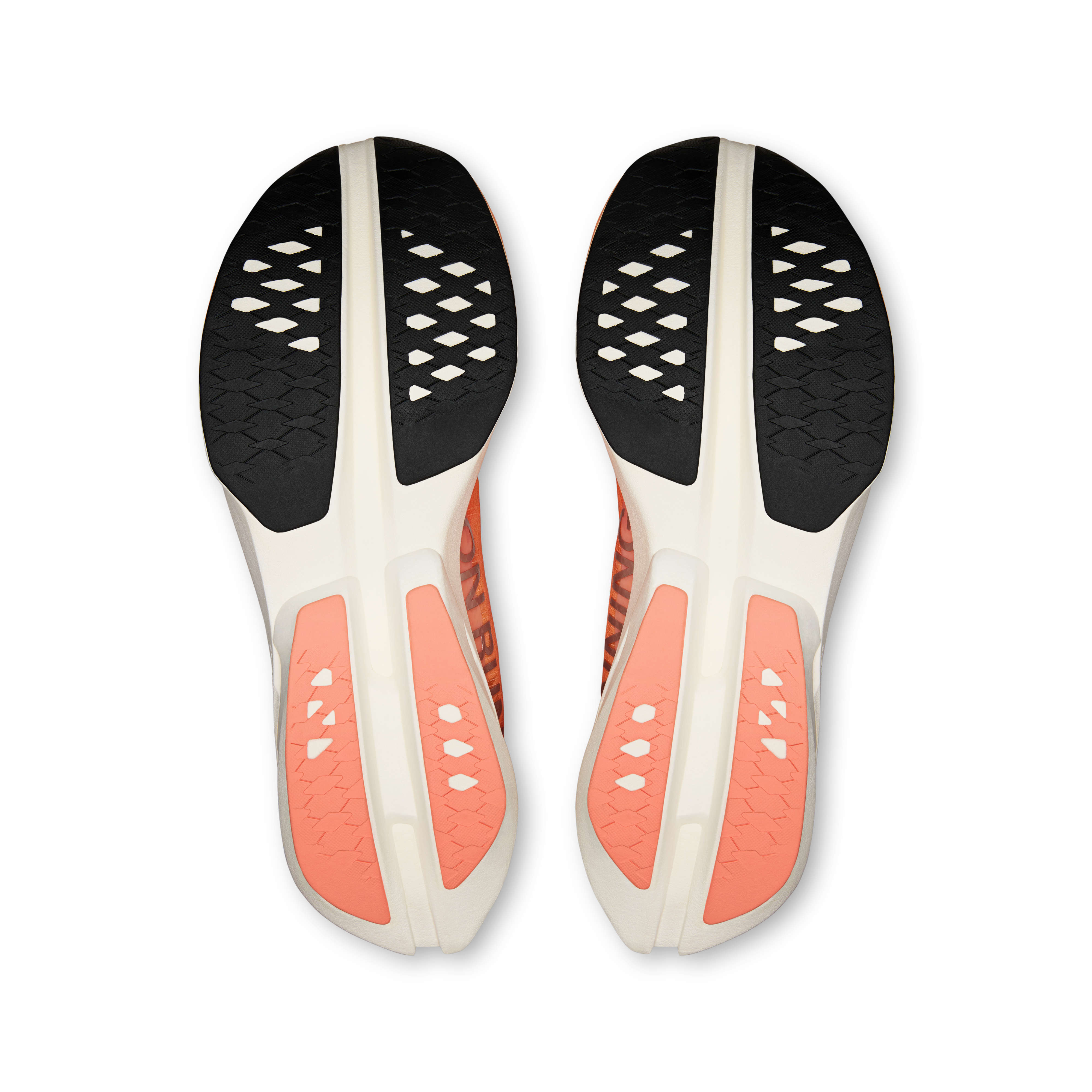 On Cloudboom Strike Sunstone & White Homme Running sur route Chaussures
