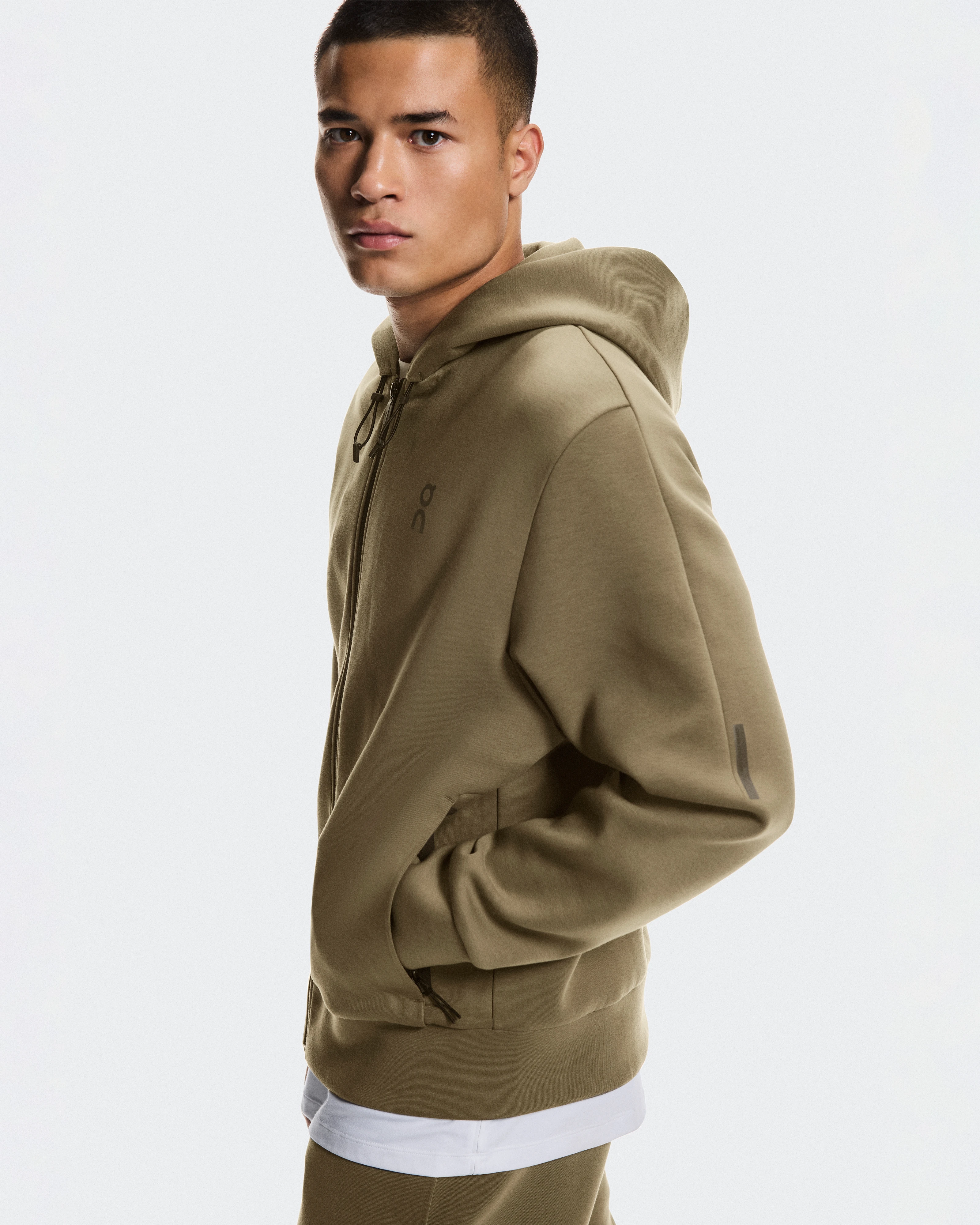 On Focus Tech Zip Hoodie Kalamata Homme Sweats à capuche et sweats