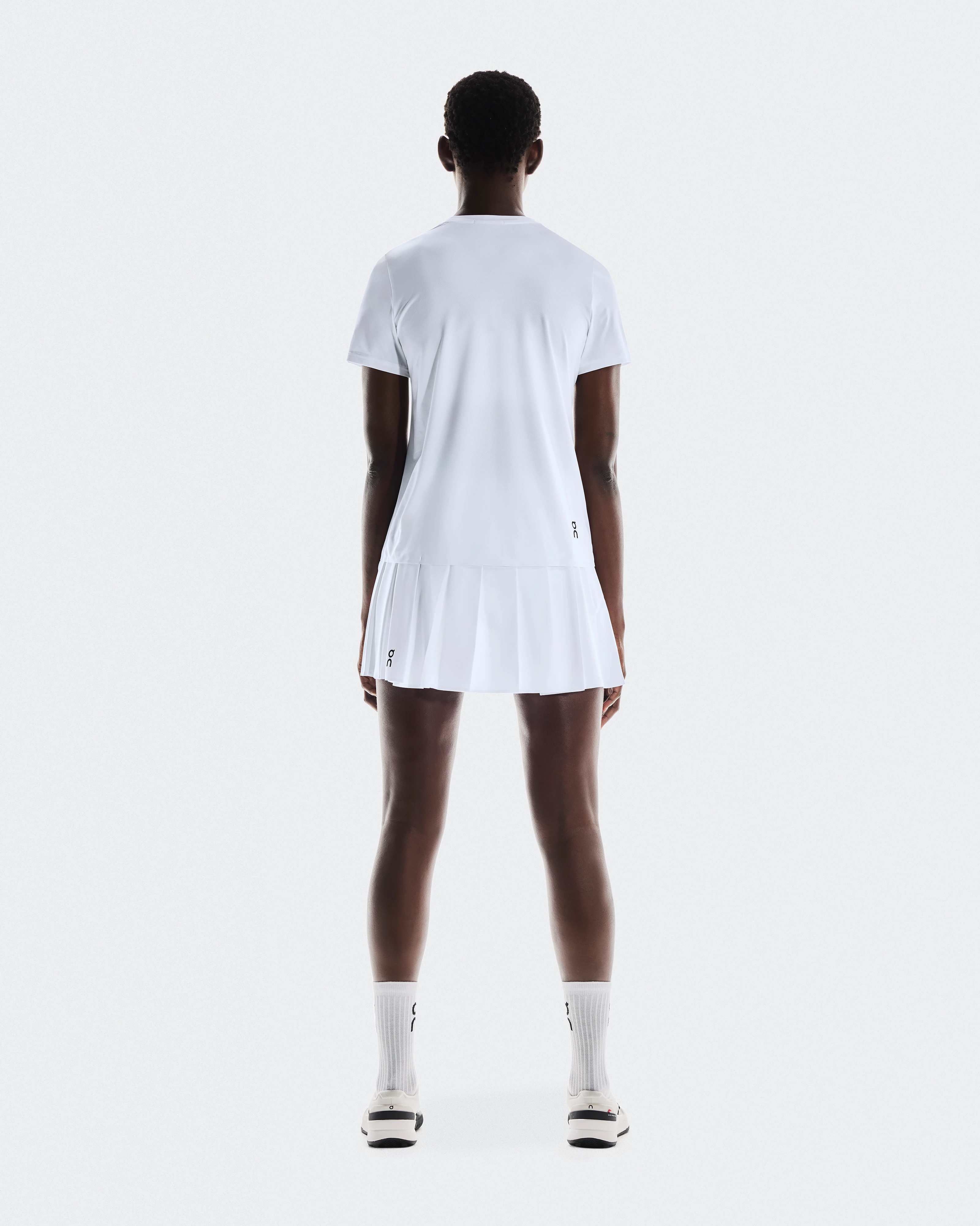 On Court Skirt Pleated White Femme Jupes