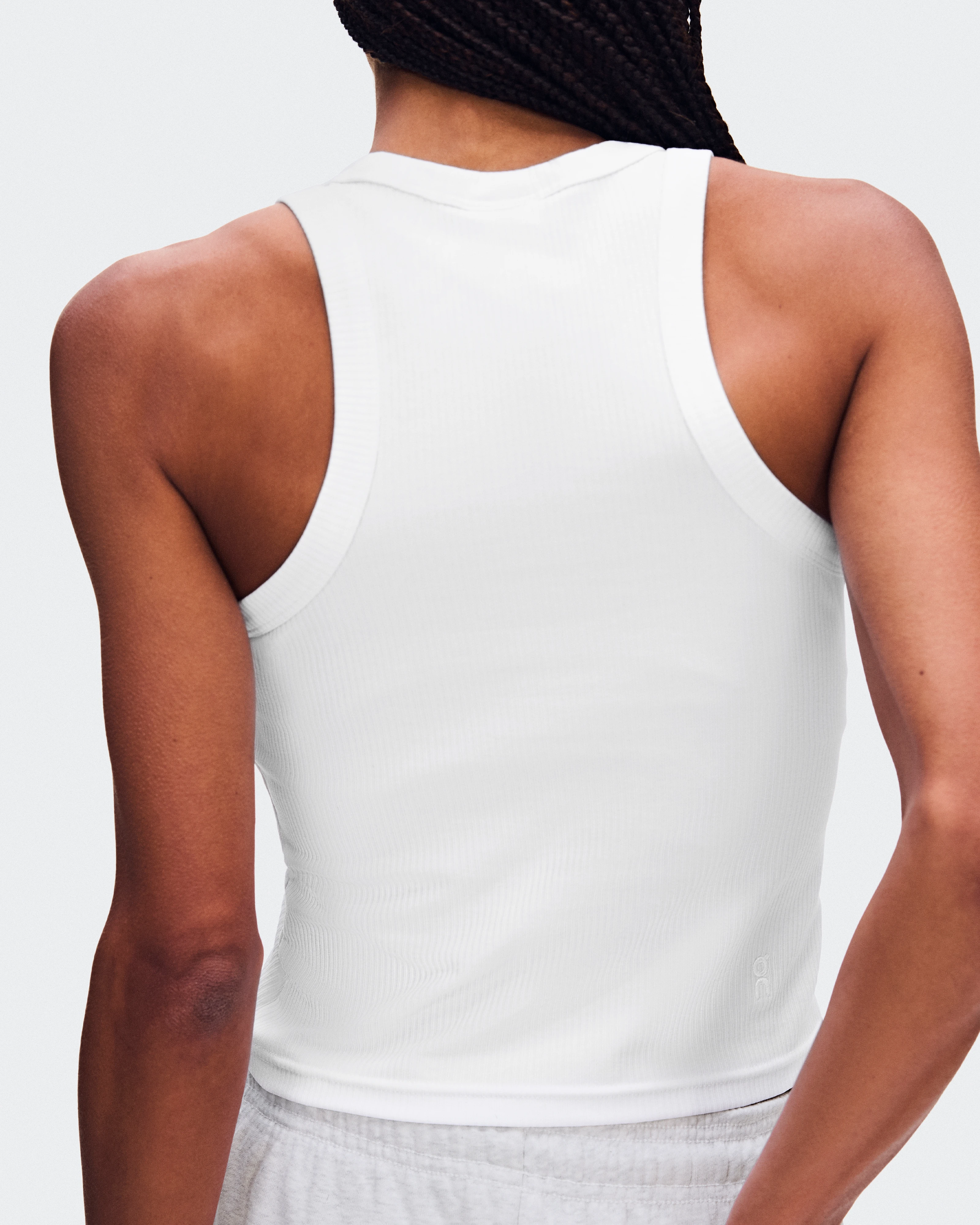 On All-Day Ribbed Tank White Femme Hauts et t-shirts