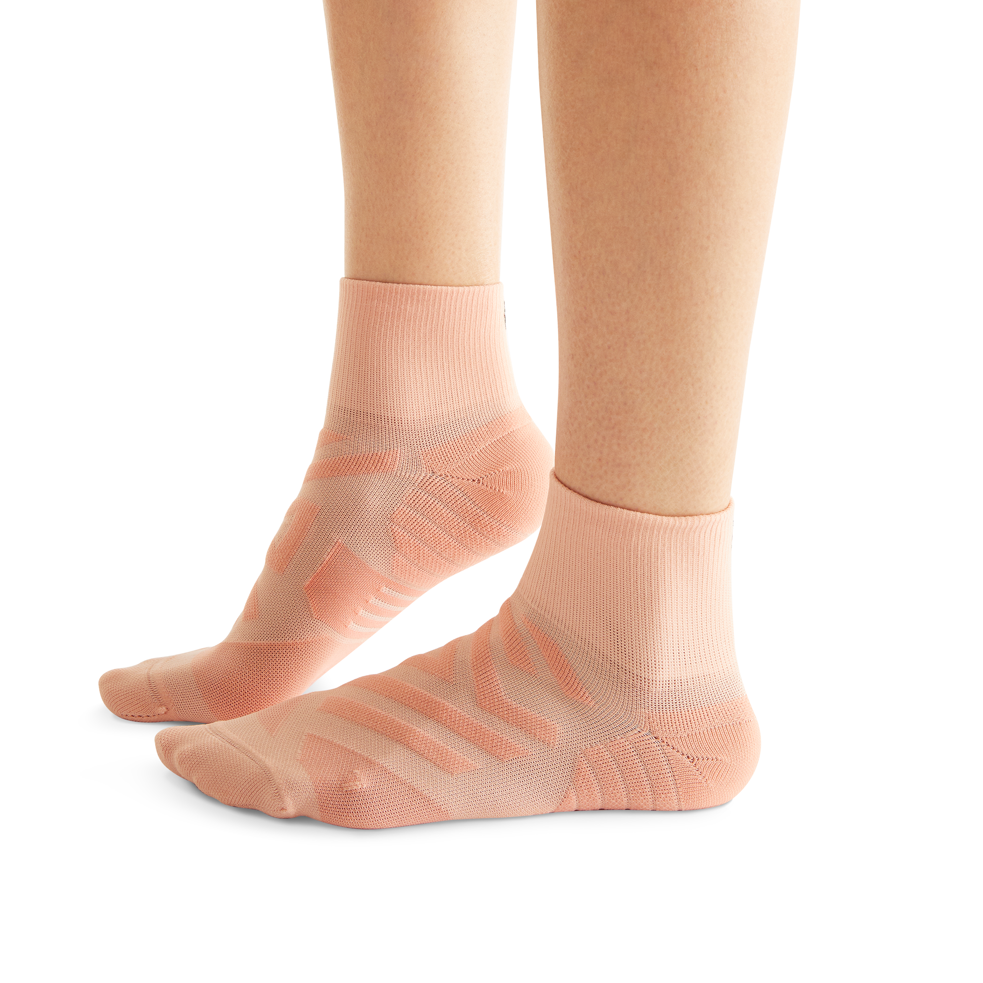 On Performance Mid Sock Rose & Flamingo Femme – Running forte température, maintien, polyvalence Chaussettes