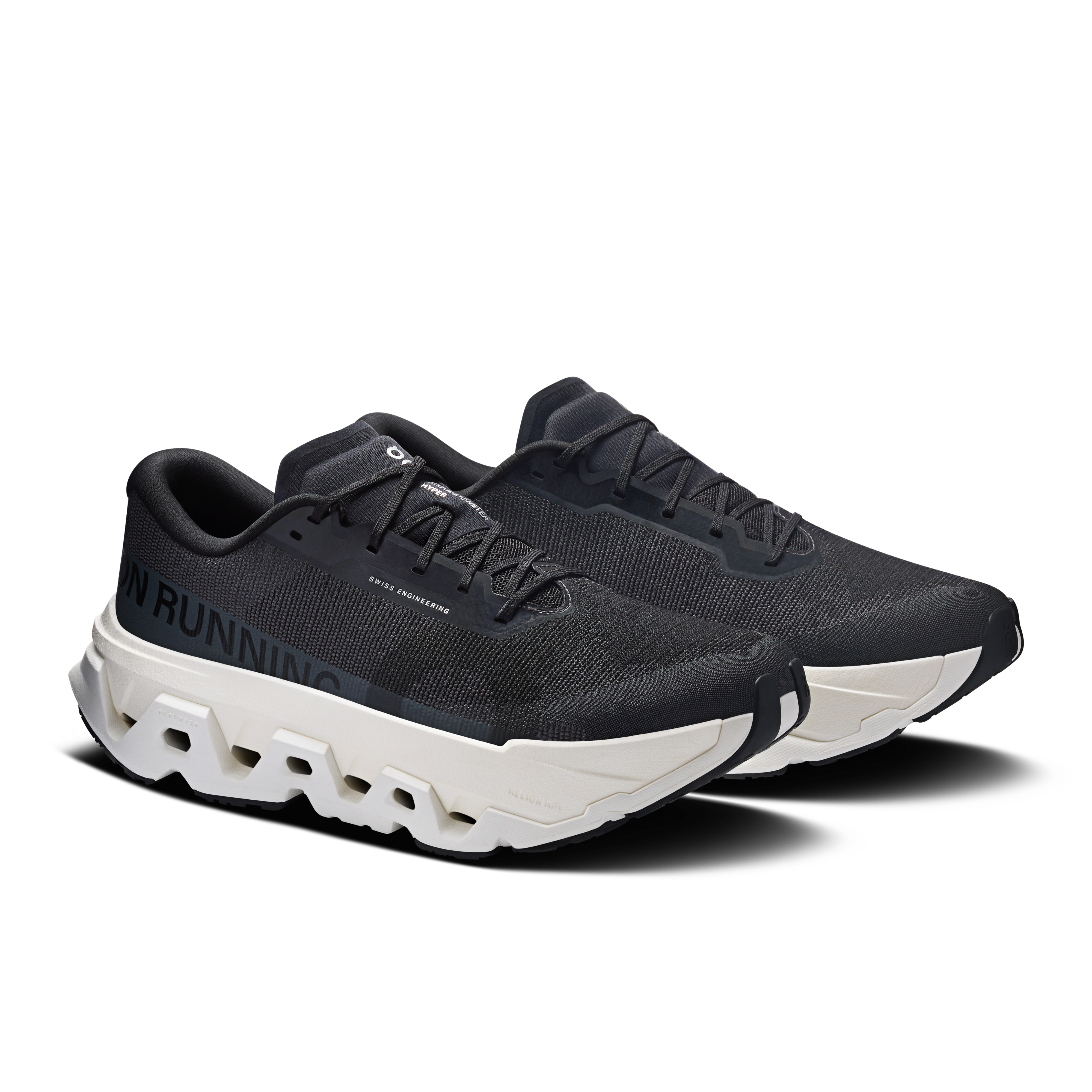 On Cloudmonster 3 Hyper Black & Ivory Homme Running sur route Chaussures